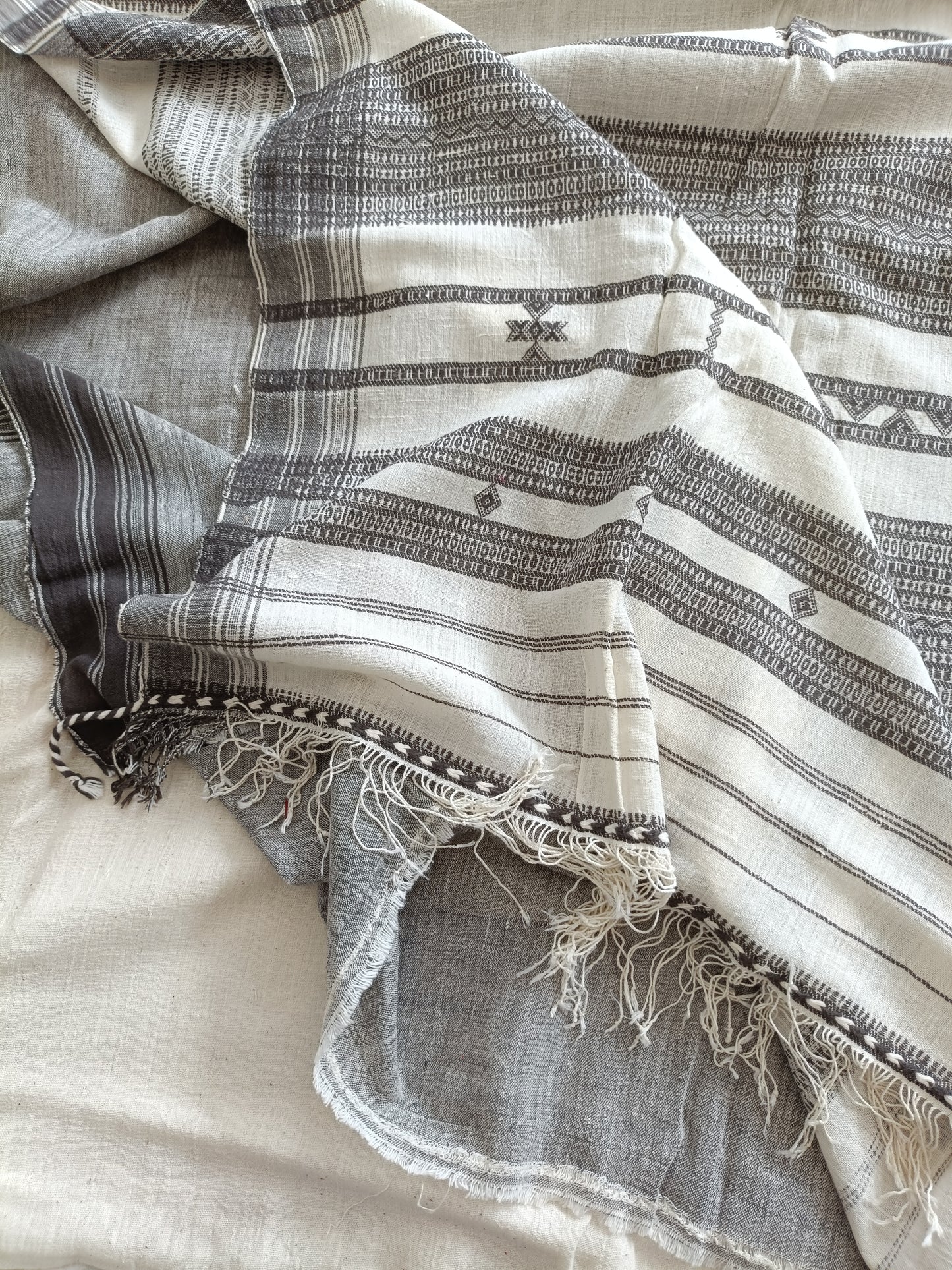 विरासत - Pure Handwoven Kala Cotton Saree - Sustainable l Organic l Ethical