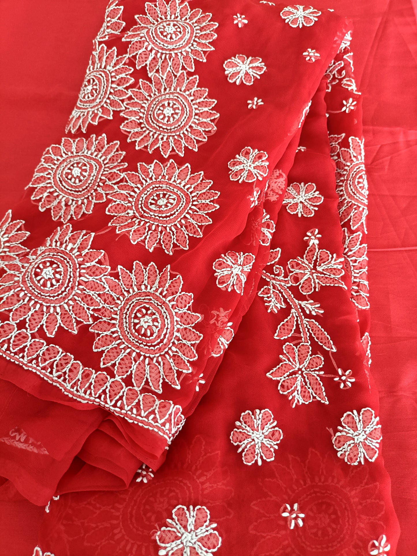 रूहानी - Soft Georgette Chikankari Saree