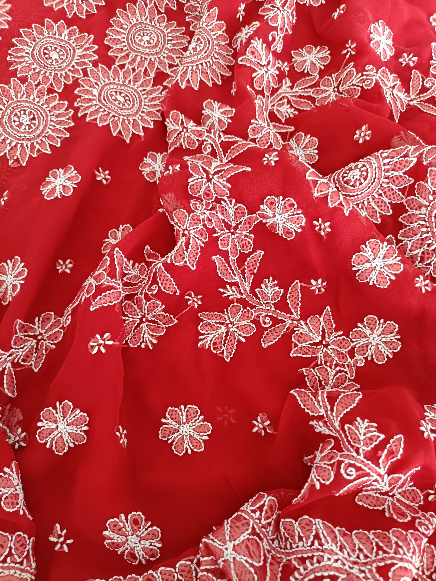 रूहानी - Soft Georgette Chikankari Saree
