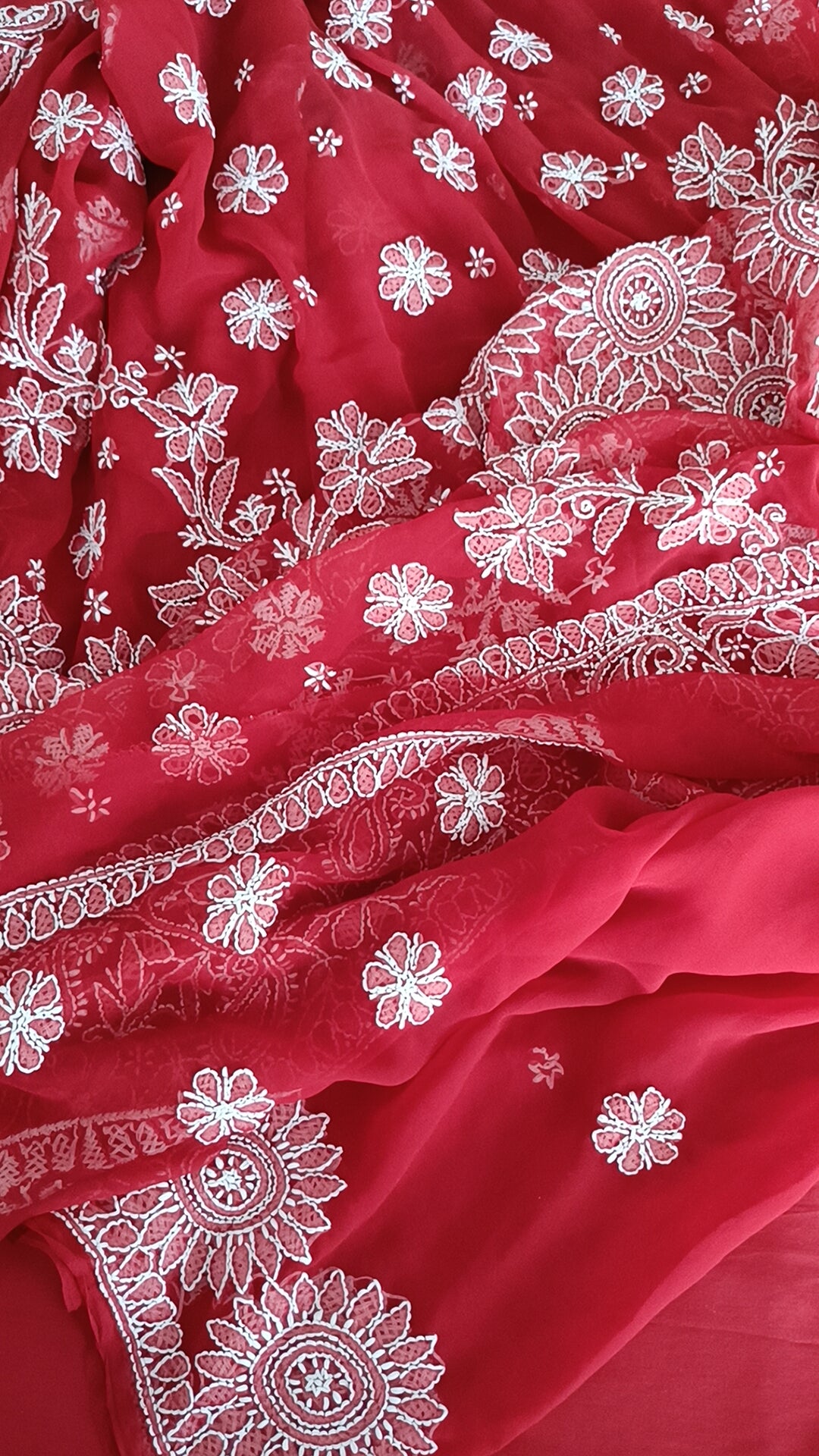 रूहानी - Soft Georgette Chikankari Saree