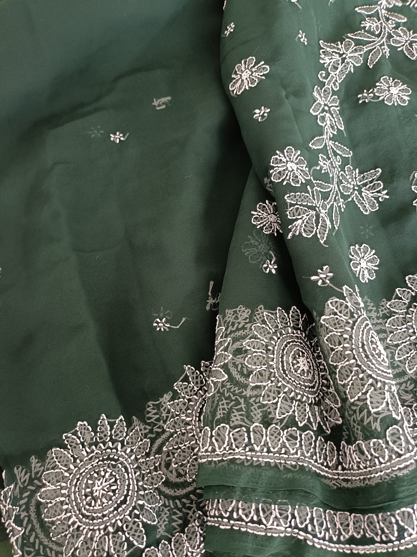 नीरजा - Soft Georgette Chikankari Saree