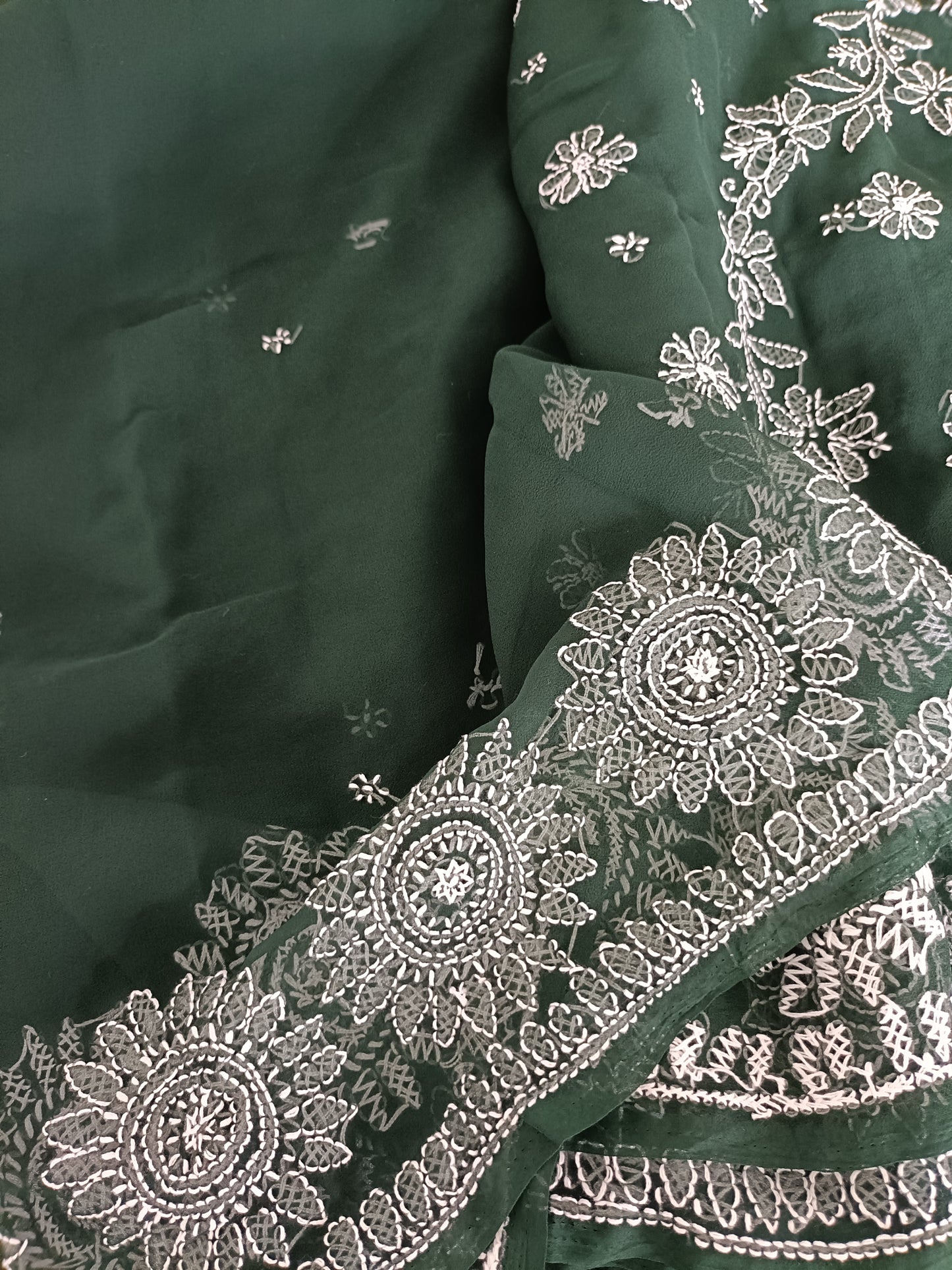 नीरजा - Soft Georgette Chikankari Saree