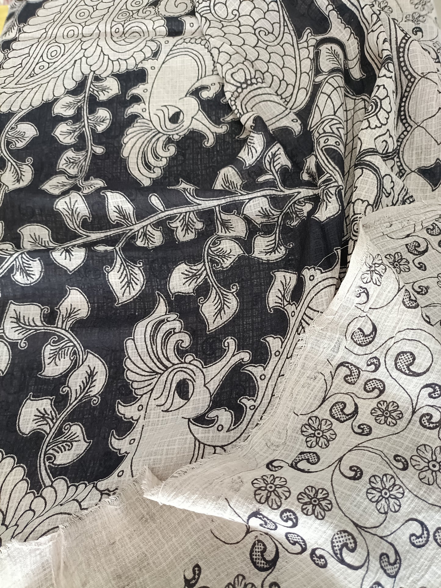 रूपिका - Pure Kota Handloom Cotton Handcrafted Kalamkari Saree