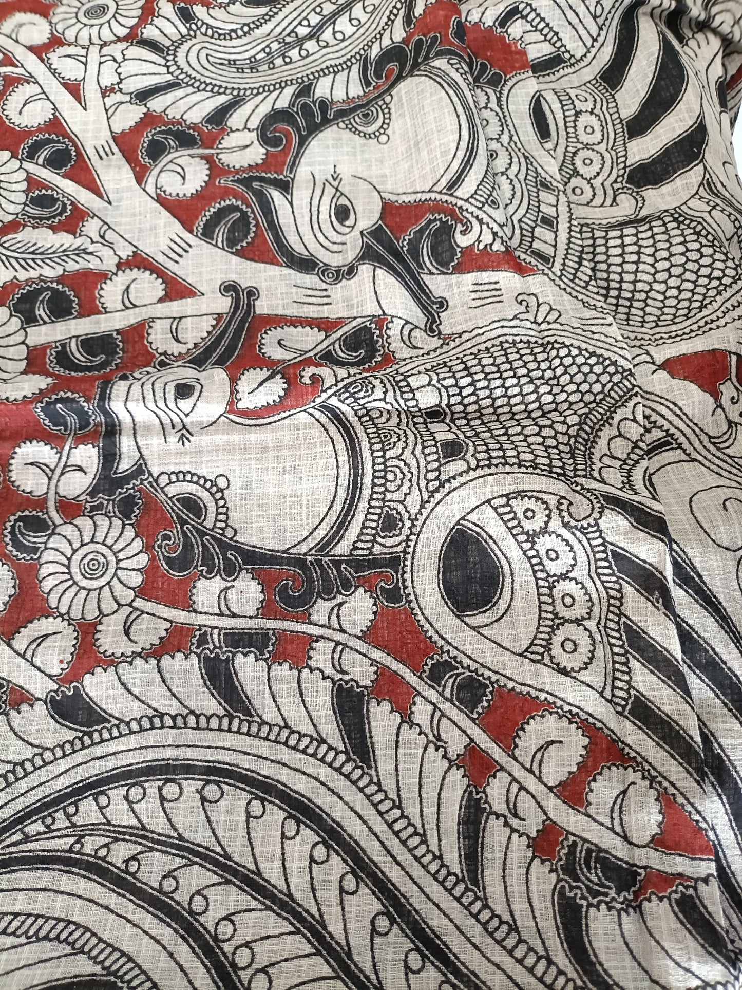 शिल्पिका - Pure Kota Handloom Cotton Handcrafted Kalamkari Saree