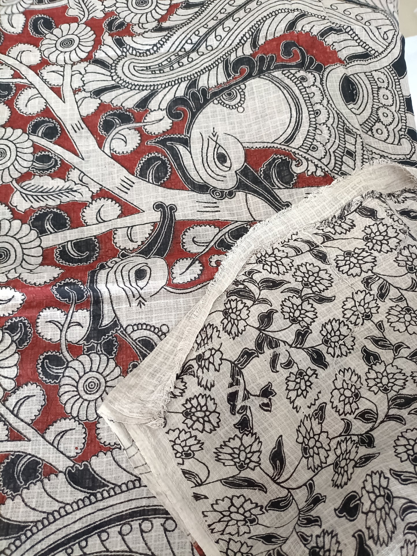 शिल्पिका - Pure Kota Handloom Cotton Handcrafted Kalamkari Saree
