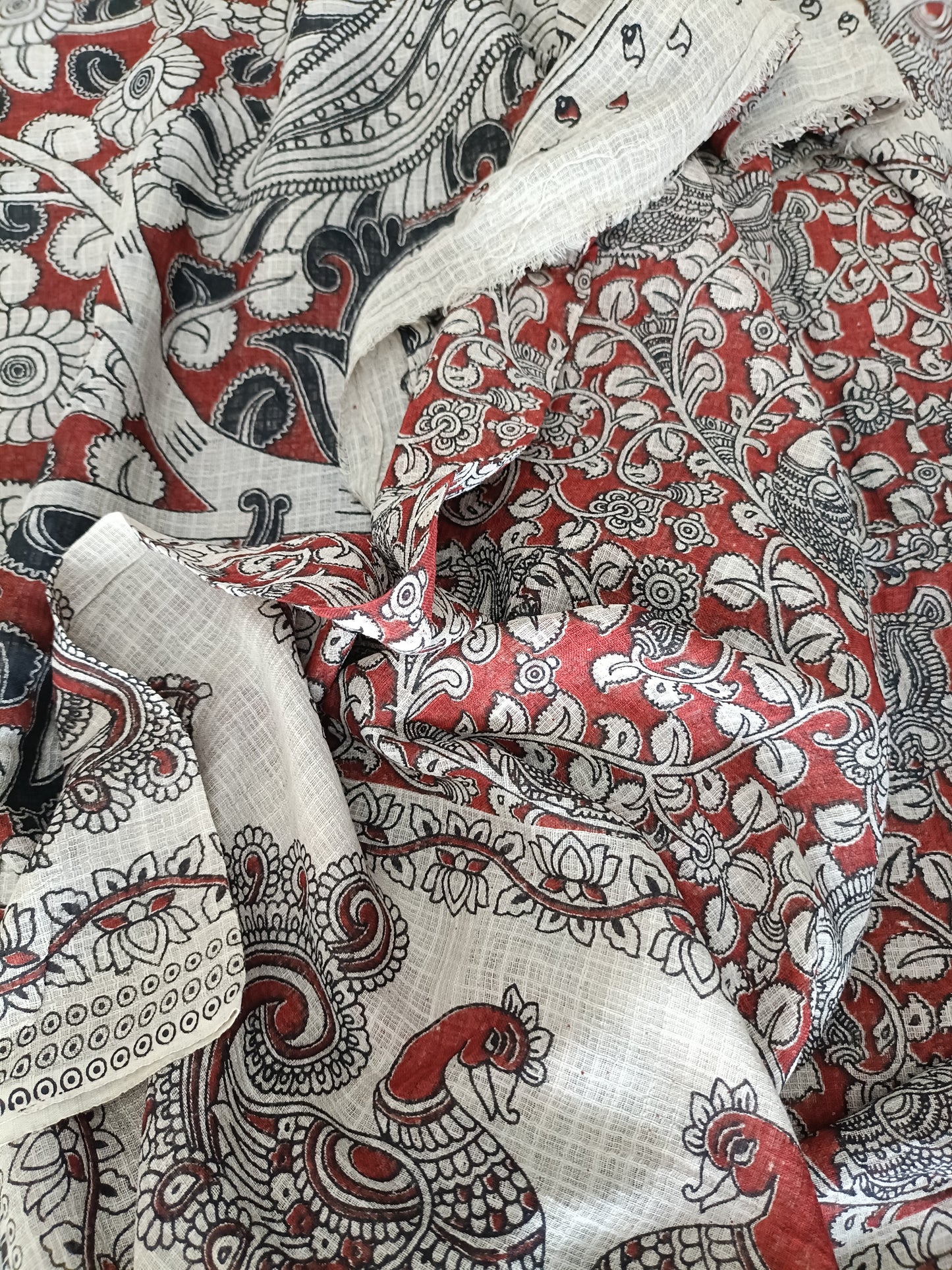 शिल्पिका - Pure Kota Handloom Cotton Handcrafted Kalamkari Saree
