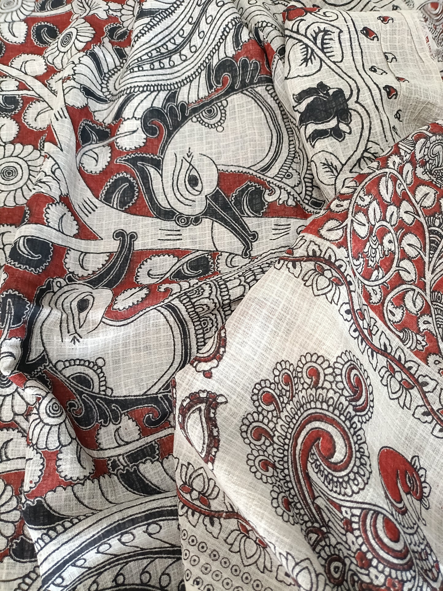 शिल्पिका - Pure Kota Handloom Cotton Handcrafted Kalamkari Saree