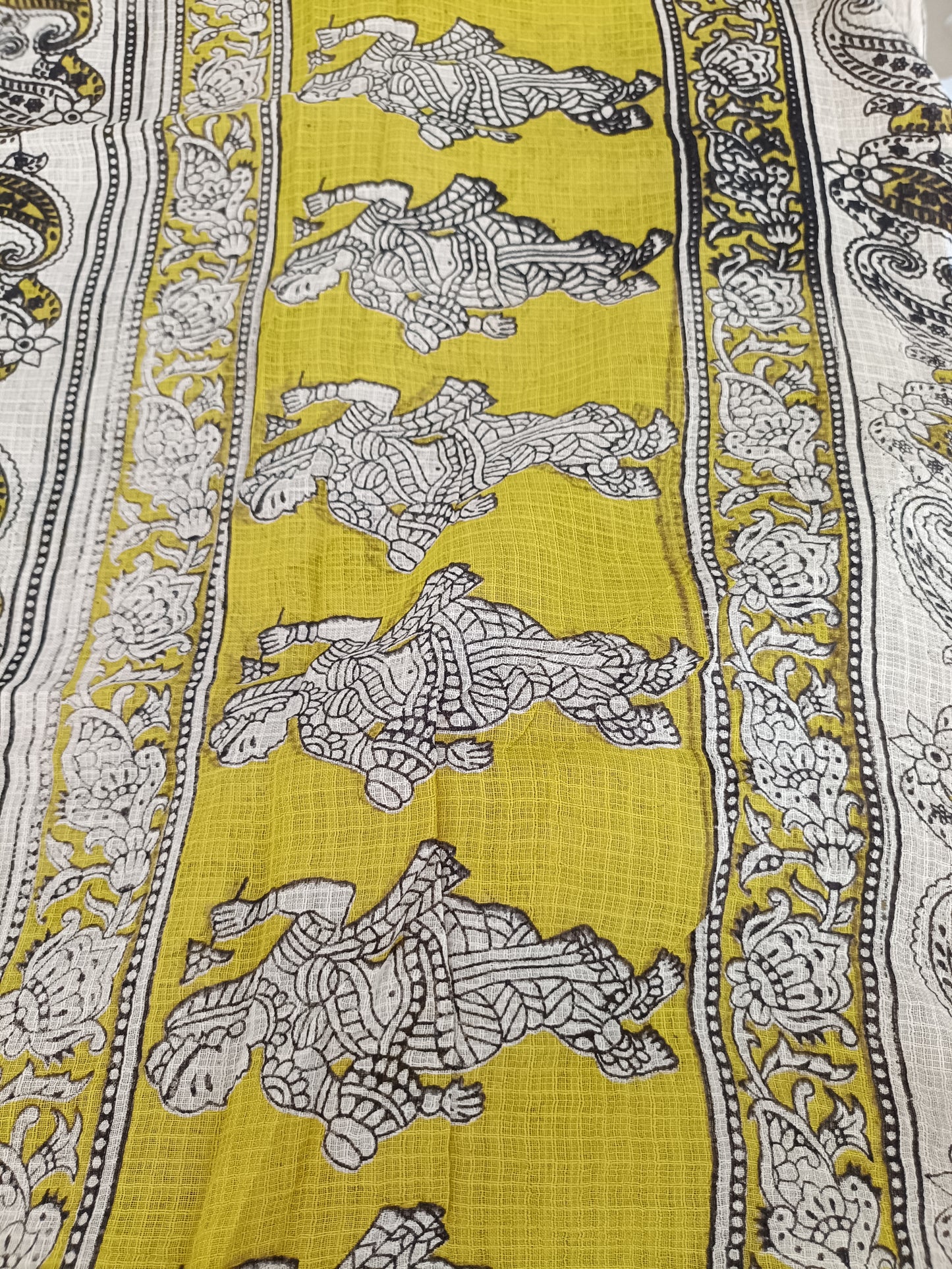 रचनिका - Pure Kota Handloom Cotton Handcrafted Kalamkari Saree