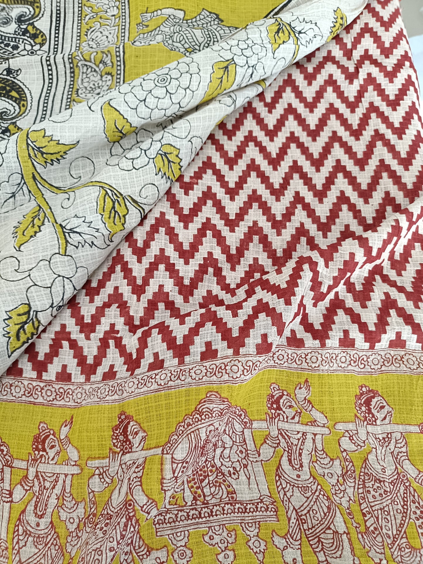 रचनिका - Pure Kota Handloom Cotton Handcrafted Kalamkari Saree