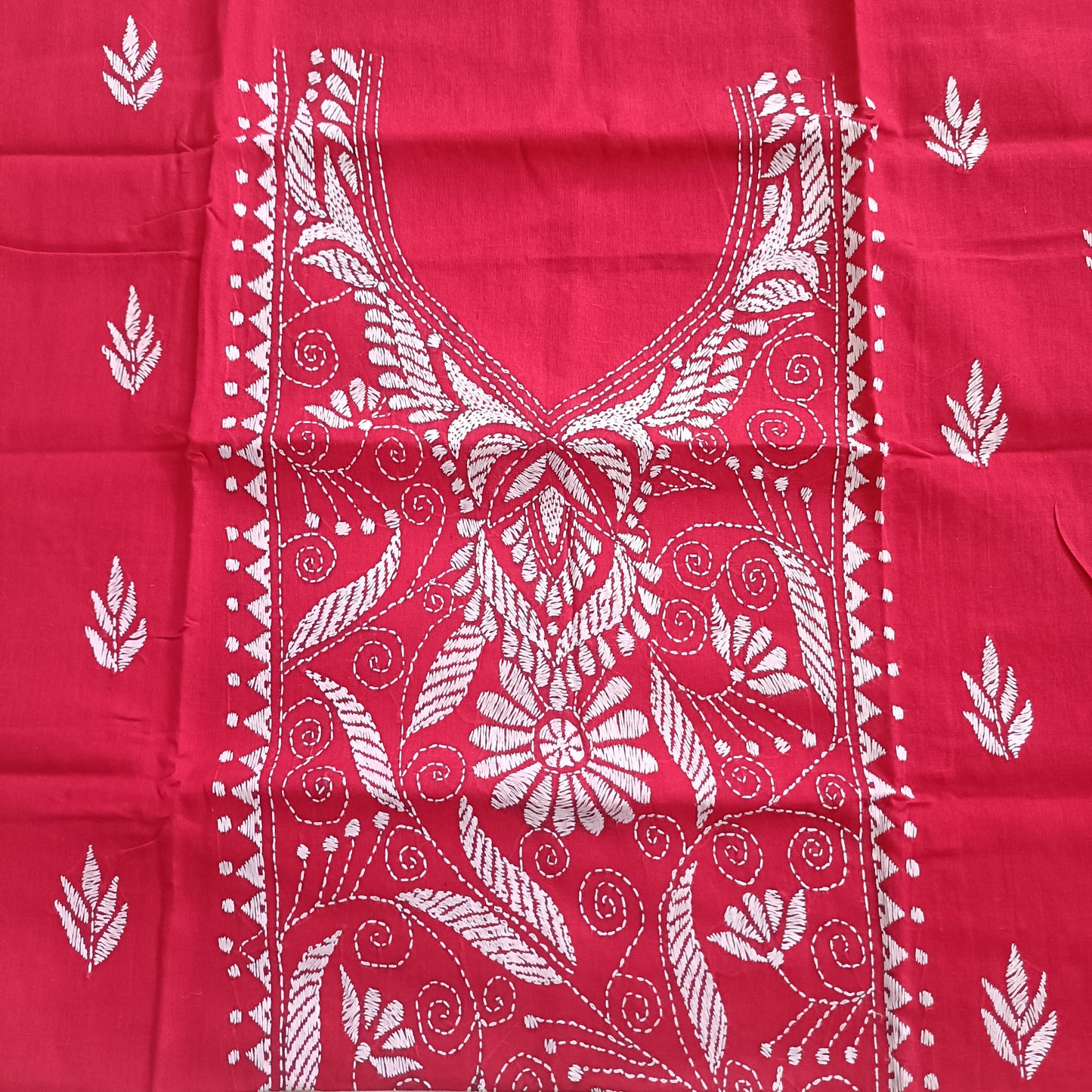 गगन – Pure Cotton Kantha Stitch Kurta Fabric