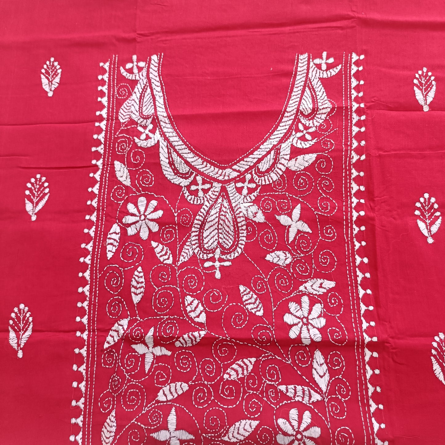 आभा – Pure Cotton Kantha Stitch Kurta Fabric