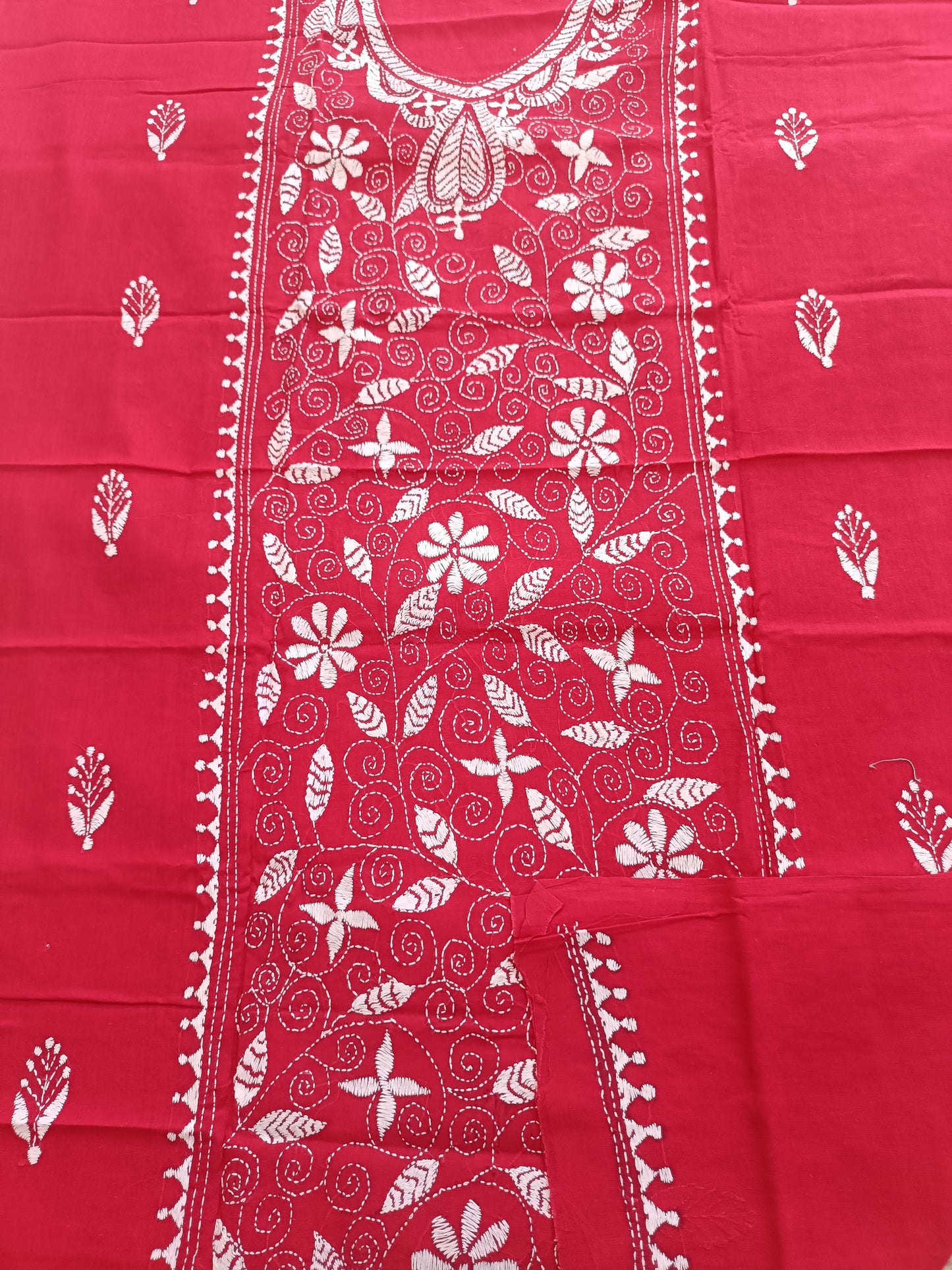 आभा – Pure Cotton Kantha Stitch Kurta Fabric