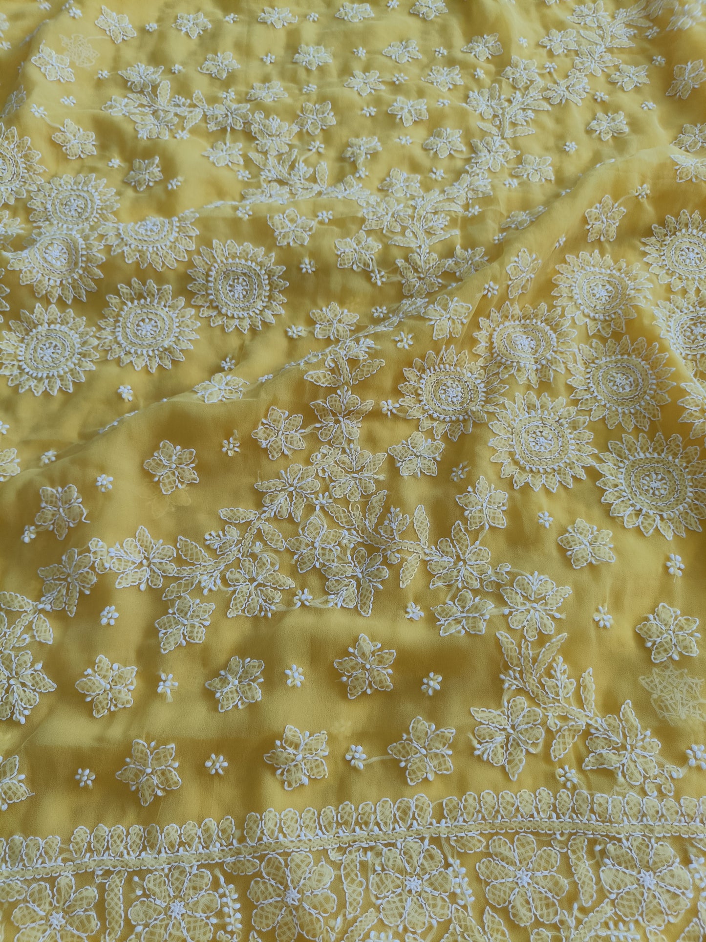 रिया - Soft Georgette Chikankari Saree