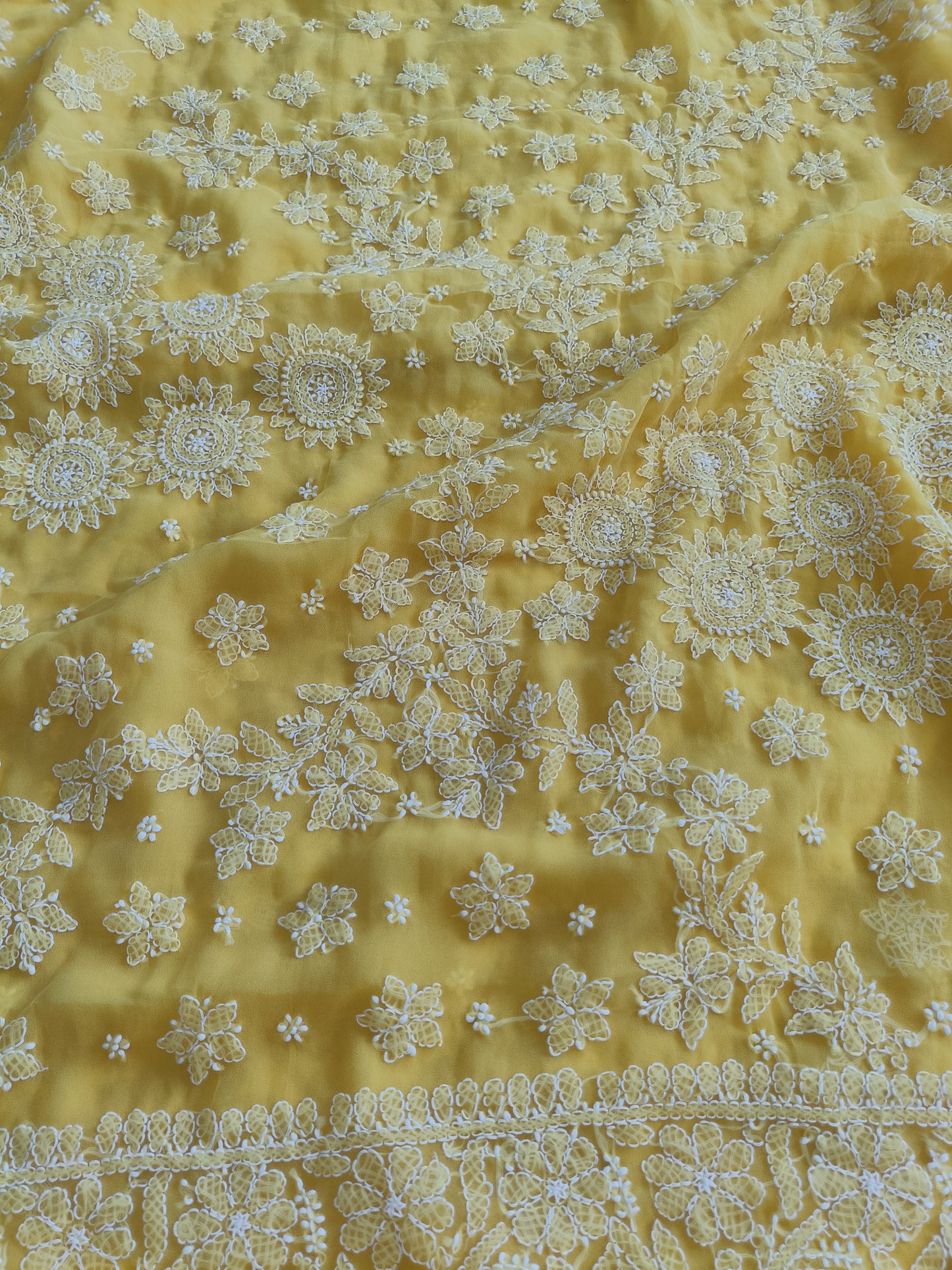 रिया - Soft Georgette Chikankari Saree