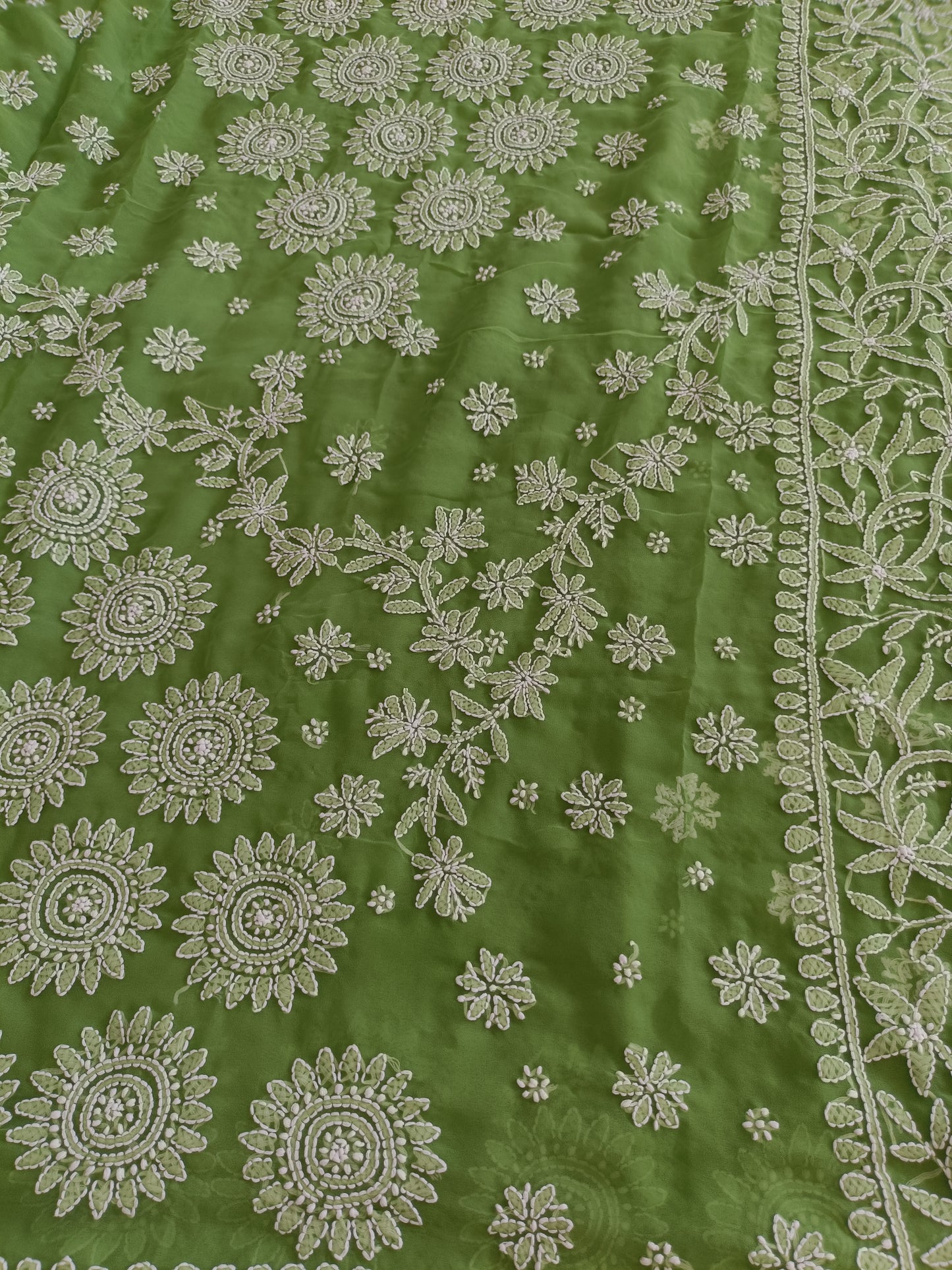तृषा - Soft Georgette Chikankari Saree