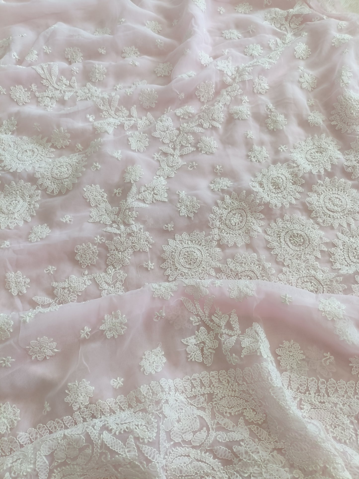 अपर्णा - Soft Georgette Chikankari Saree