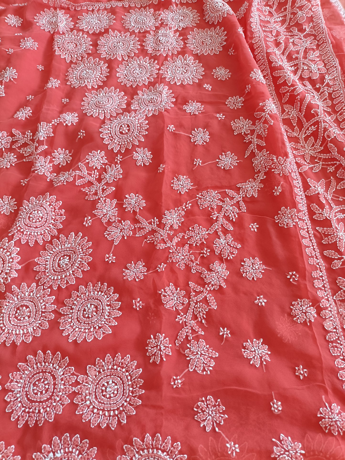 जान्हवी - Soft Georgette Chikankari Saree