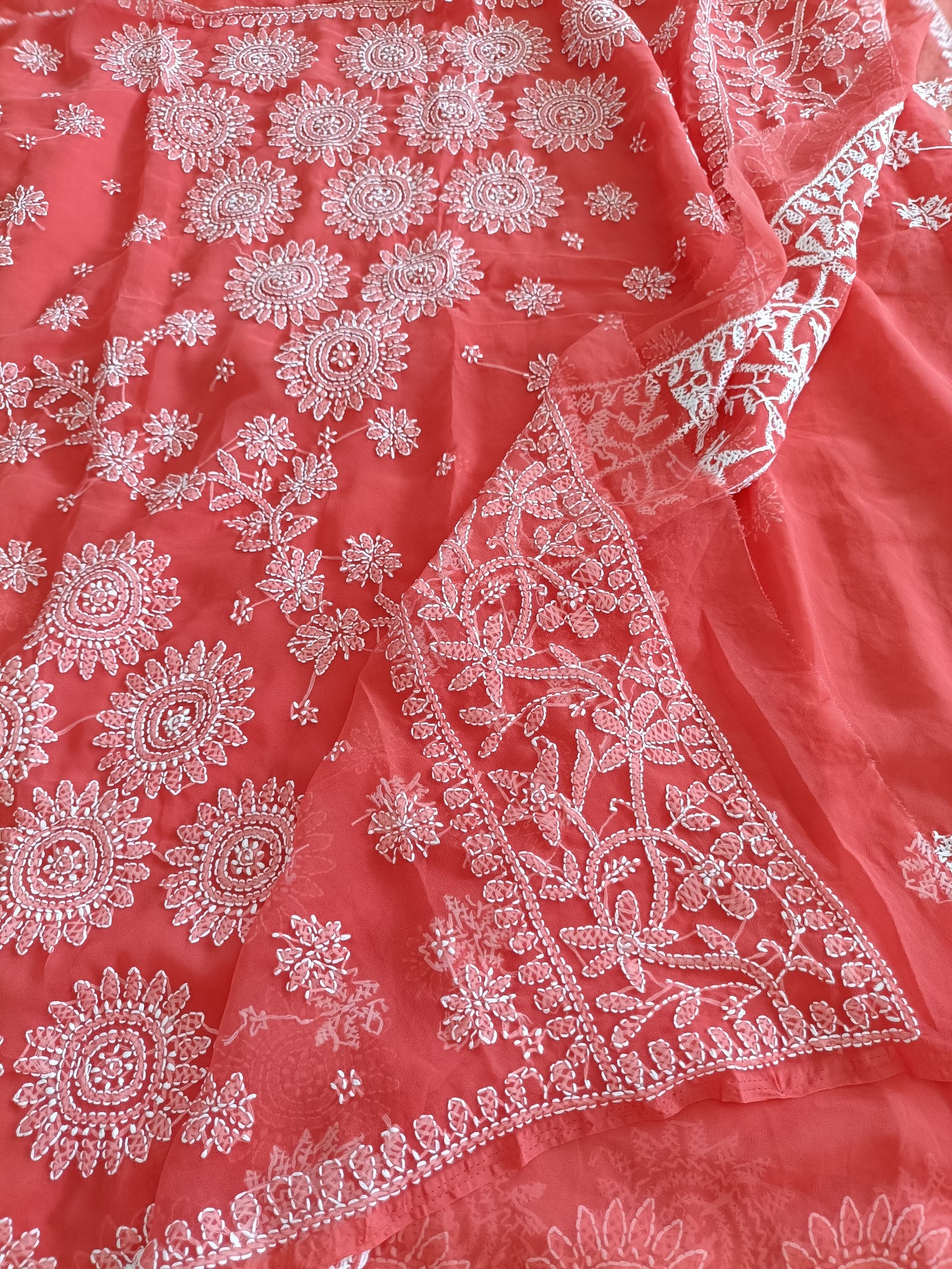 जान्हवी - Soft Georgette Chikankari Saree