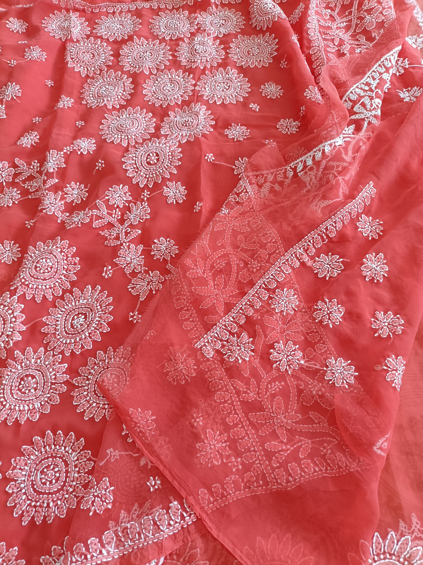 जान्हवी - Soft Georgette Chikankari Saree