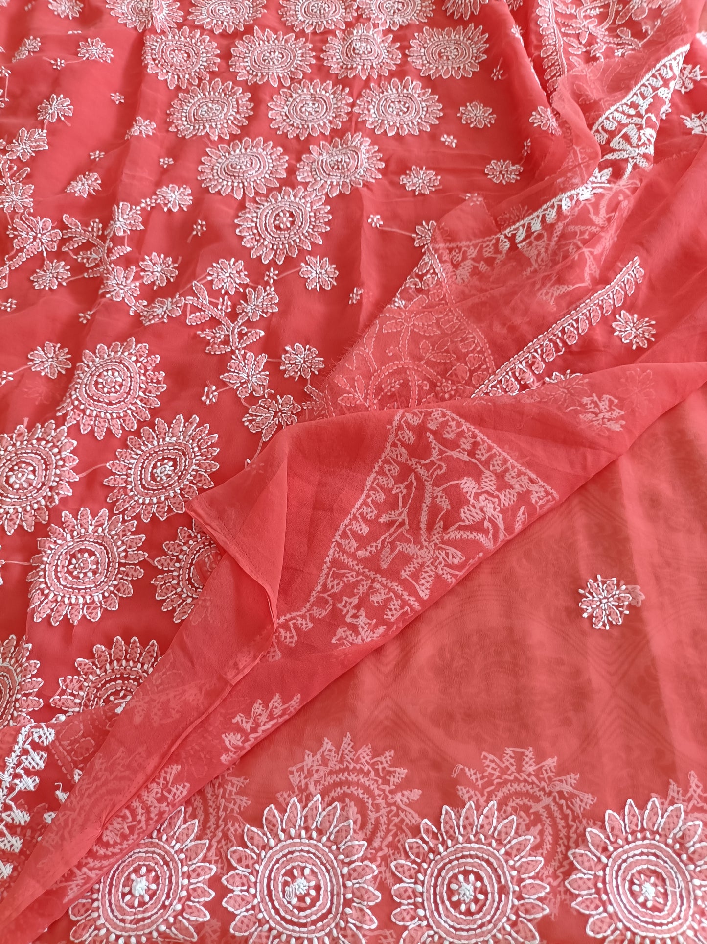 जान्हवी - Soft Georgette Chikankari Saree