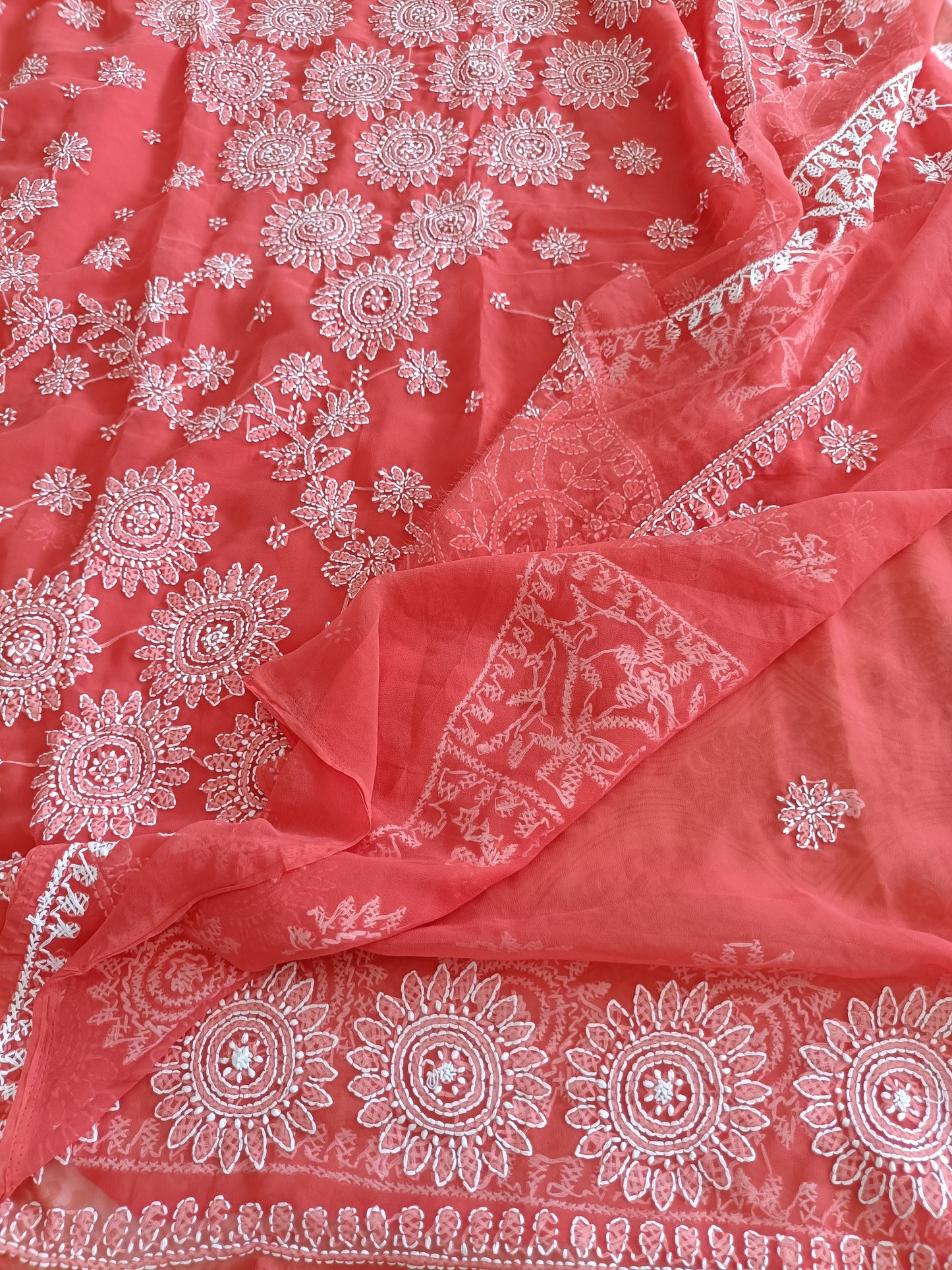 जान्हवी - Soft Georgette Chikankari Saree