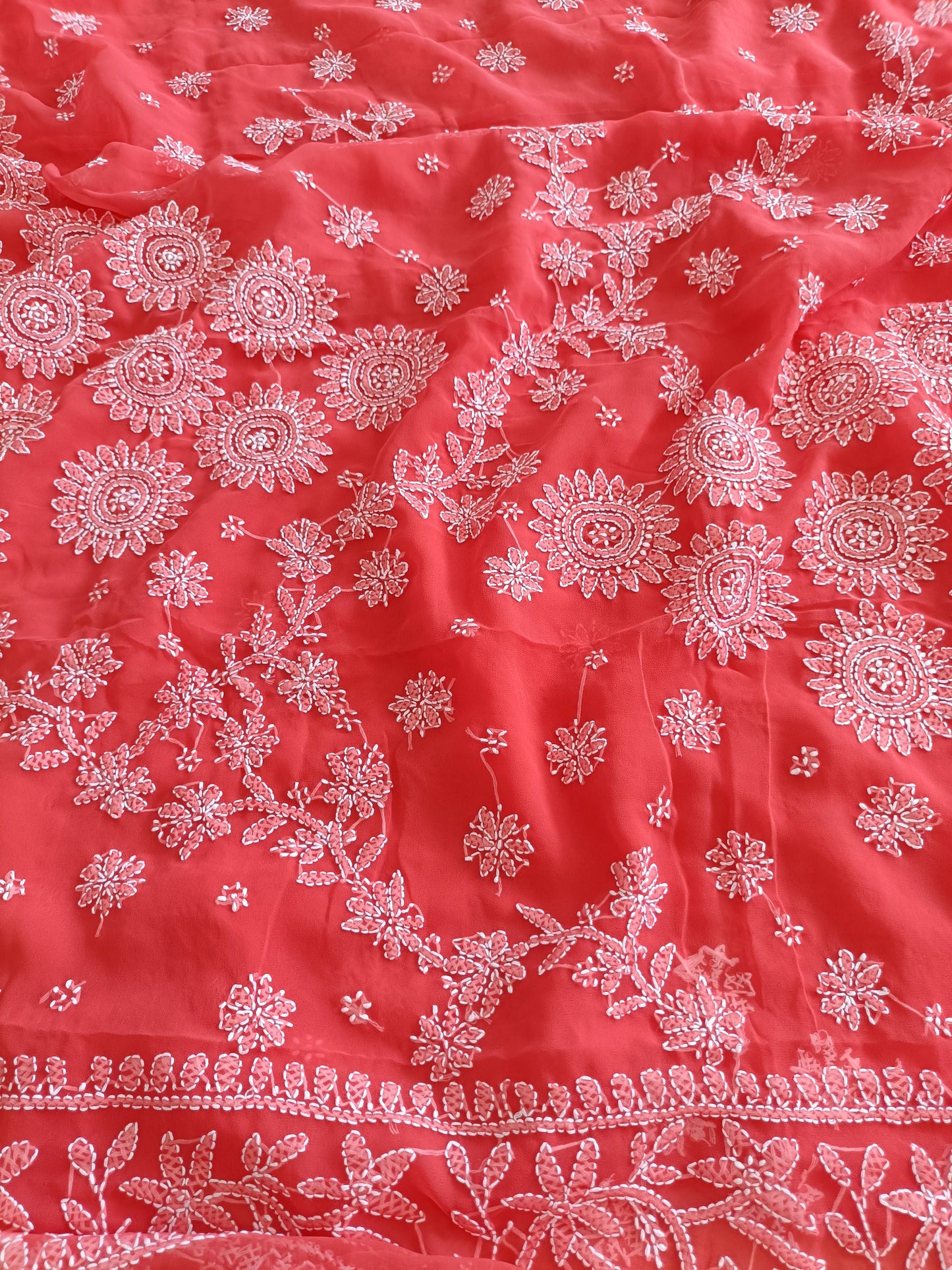 जान्हवी - Soft Georgette Chikankari Saree