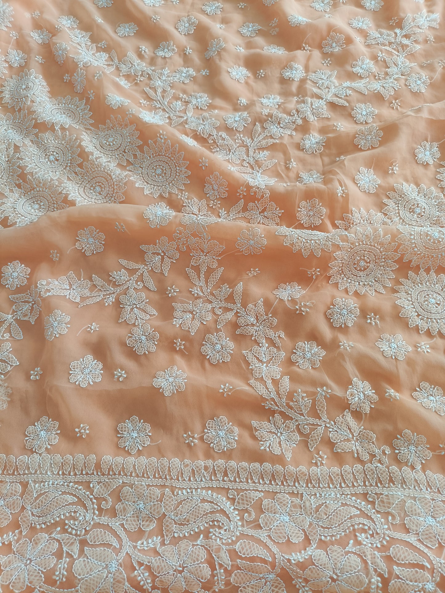 वंदना - Soft Georgette Chikankari Saree