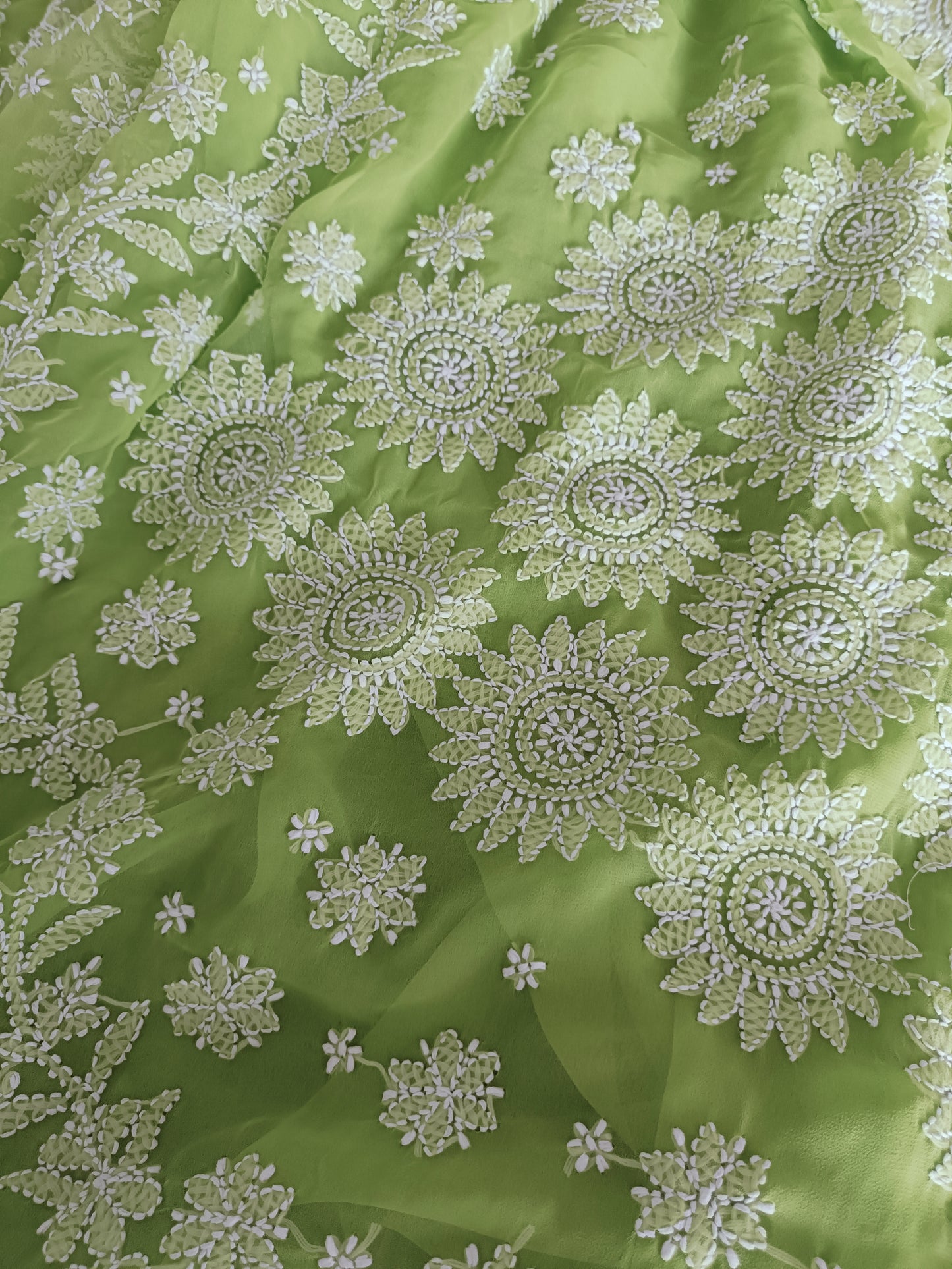 वृतिका़ - Soft Georgette Chikankari Saree