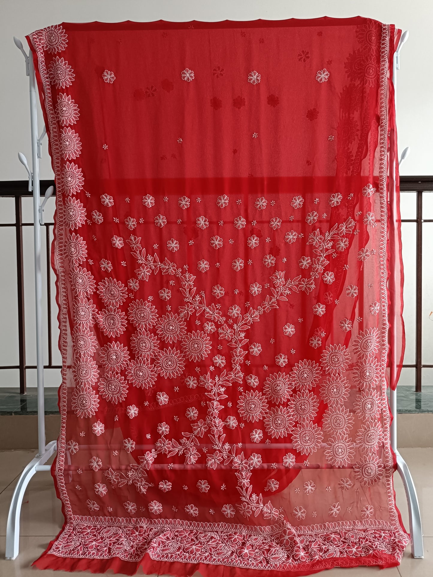 रूहानी - Soft Georgette Chikankari Saree