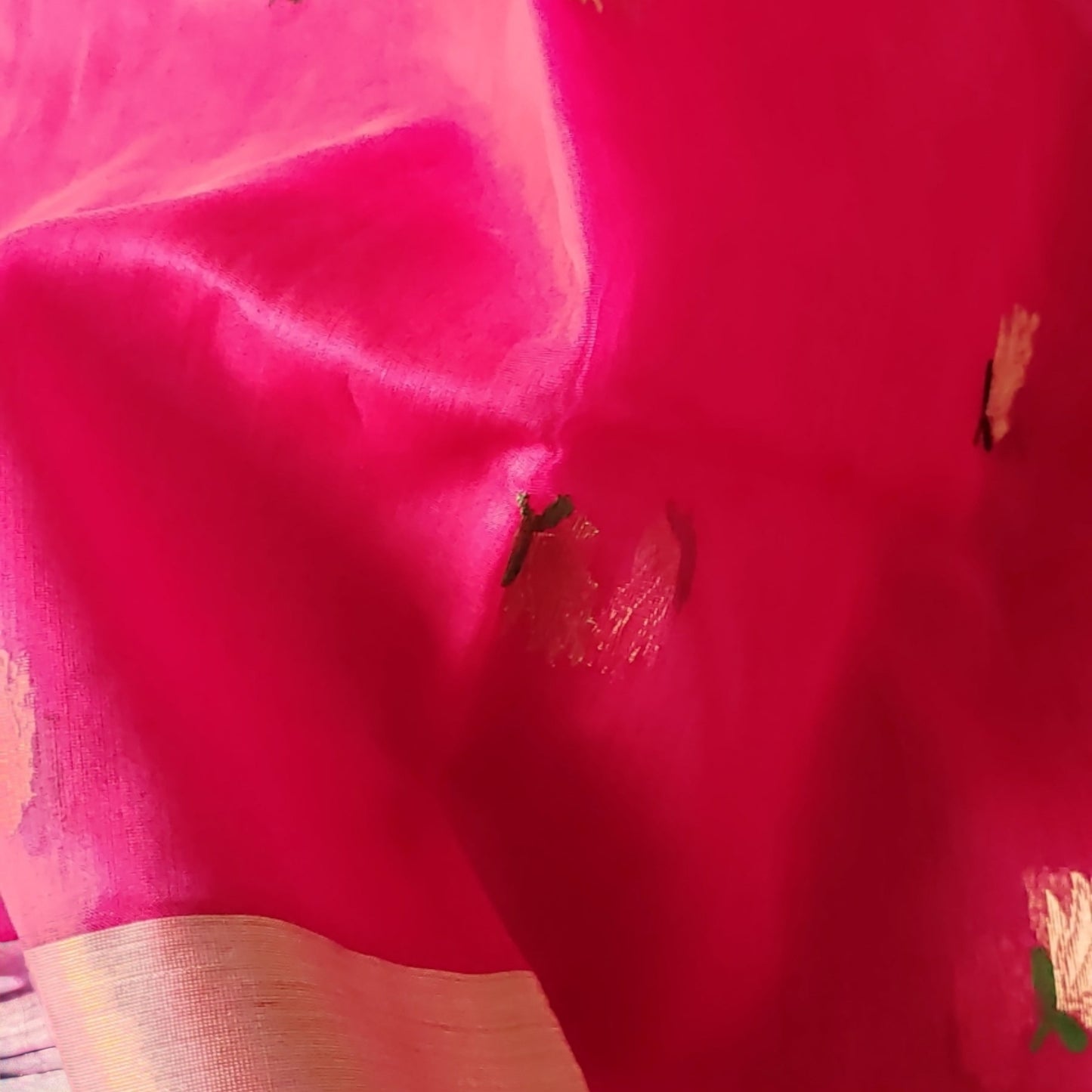 Pure Katan Chanderi Silk Saree