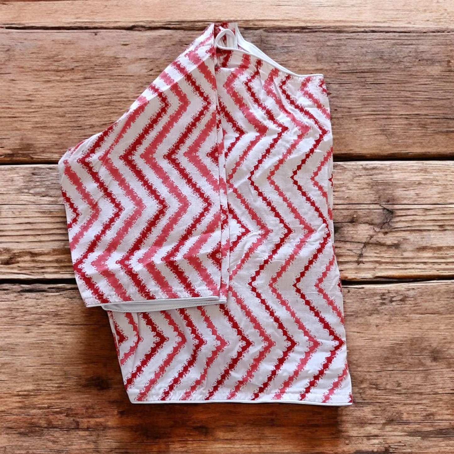 कुशलावती - Stitched Cotton Bagru Printed Blouse - Stitched Blouse | Tags: Bagru Glass Sleeves