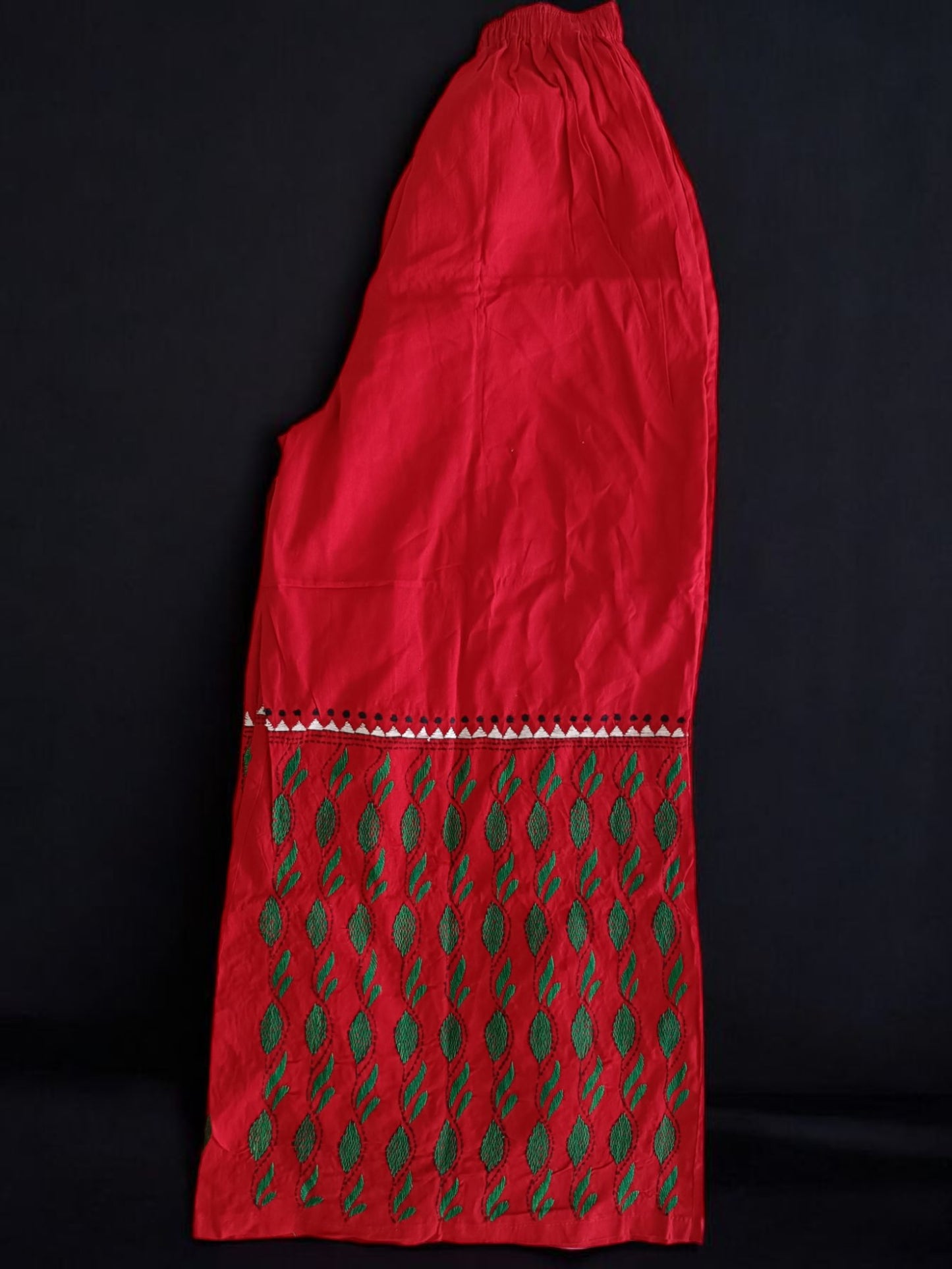 Pure Cotton Trendy Plazzos with Kantha Stitch