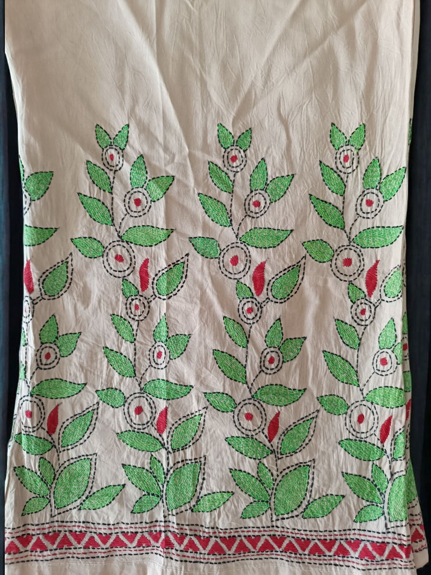 Pure Cotton Trendy Plazzos with Kantha Stitch