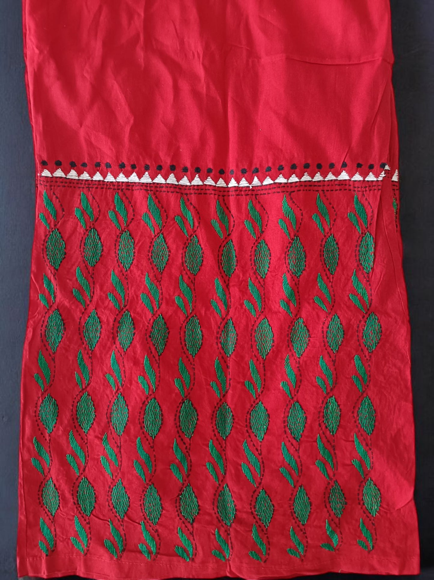 Pure Cotton Trendy Plazzos with Kantha Stitch