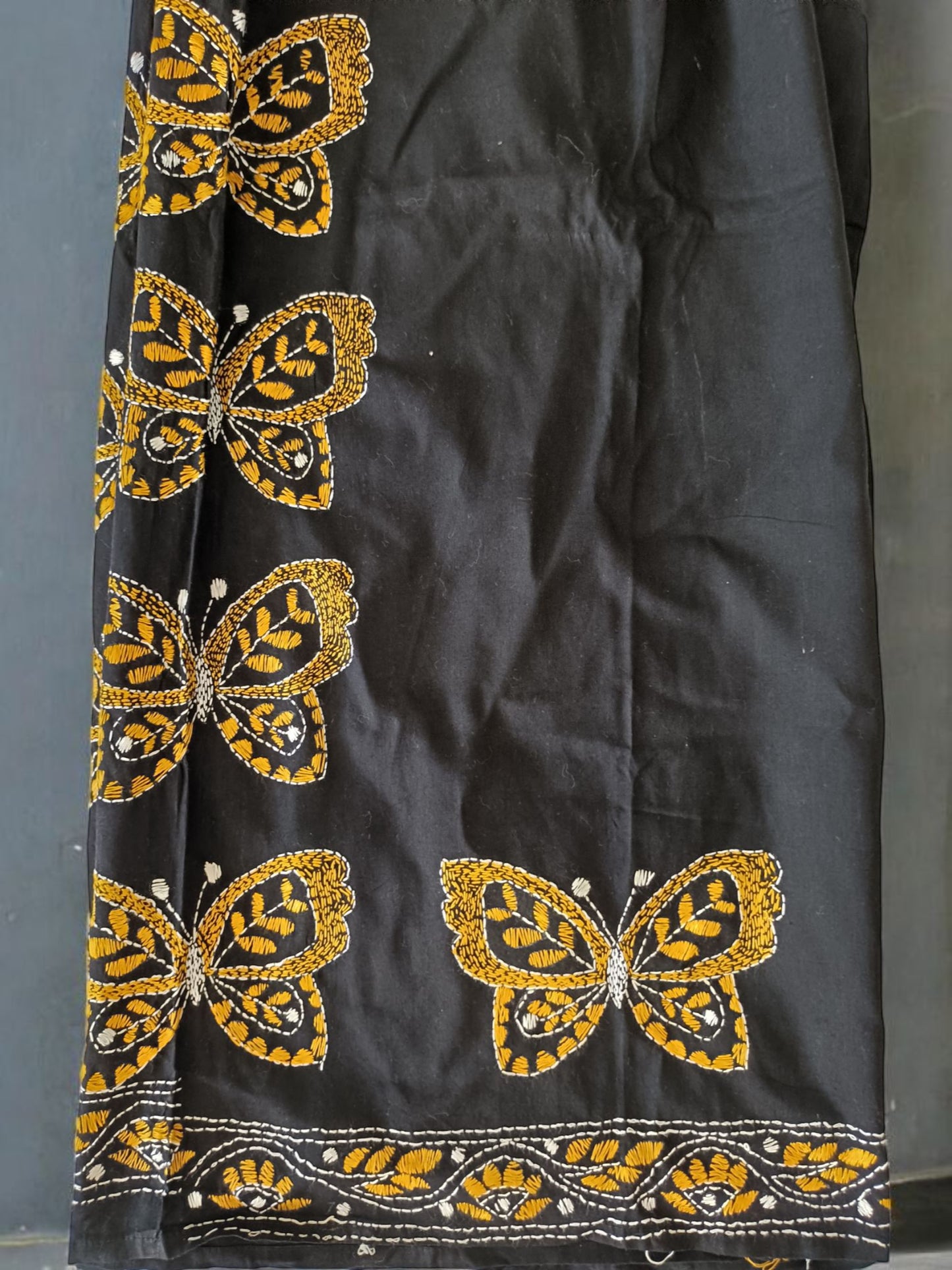 Pure Cotton Trendy Plazzos with Kantha Stitch