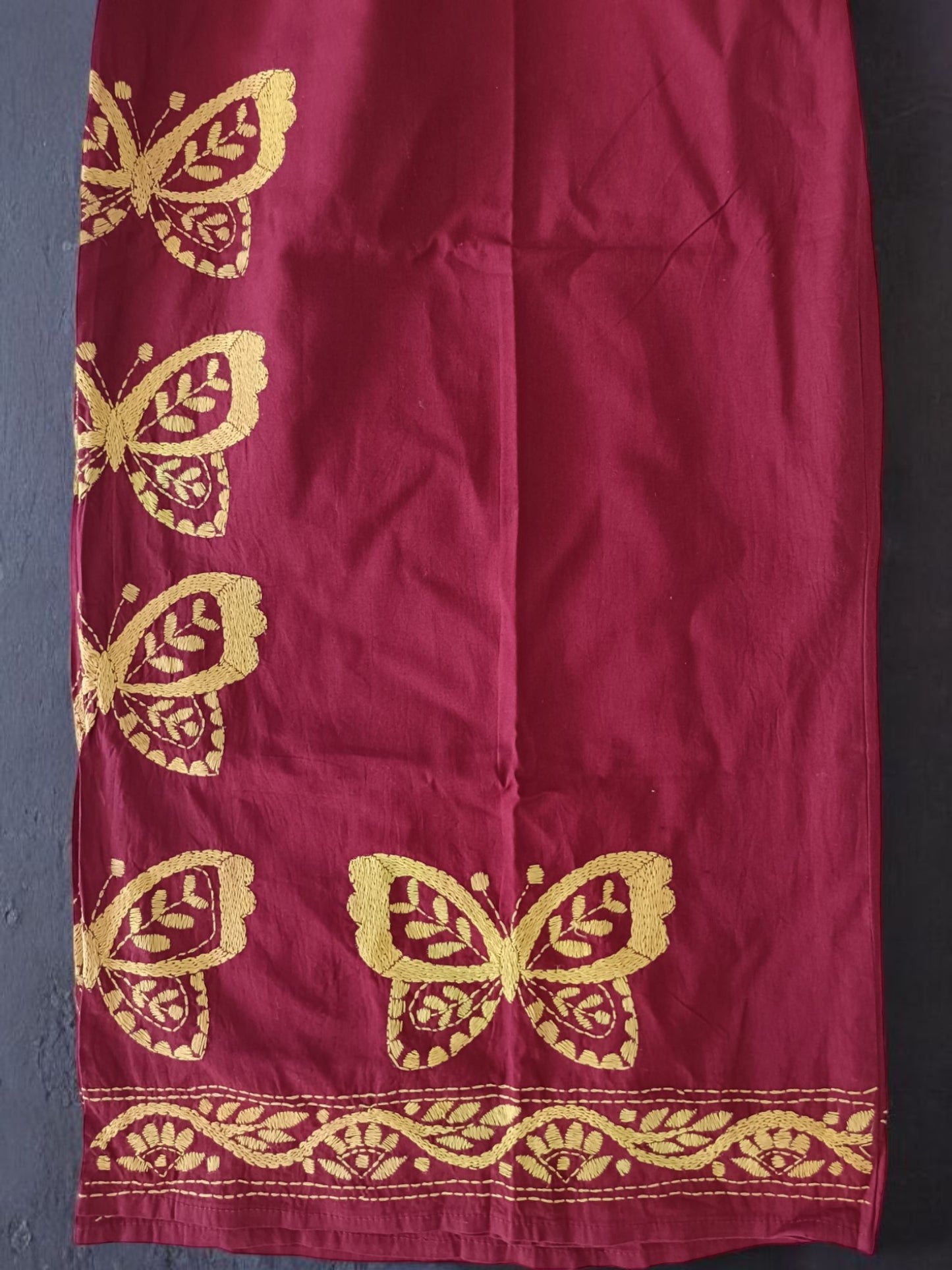 Pure Cotton Trendy Plazzos with Kantha Stitch