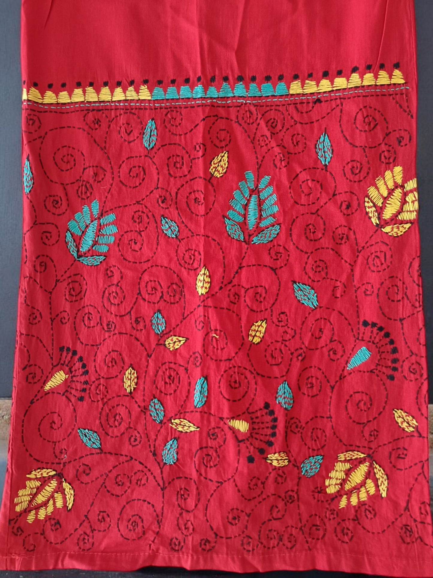 Pure Cotton Trendy Plazzos with Kantha Stitch