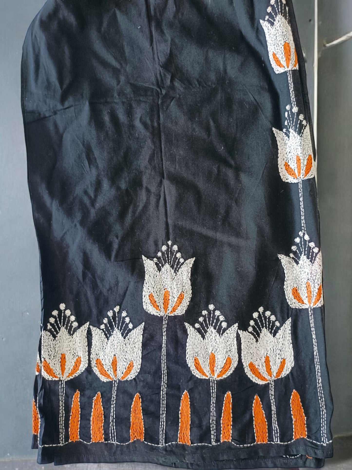 Pure Cotton Trendy Plazzos with Kantha Stitch