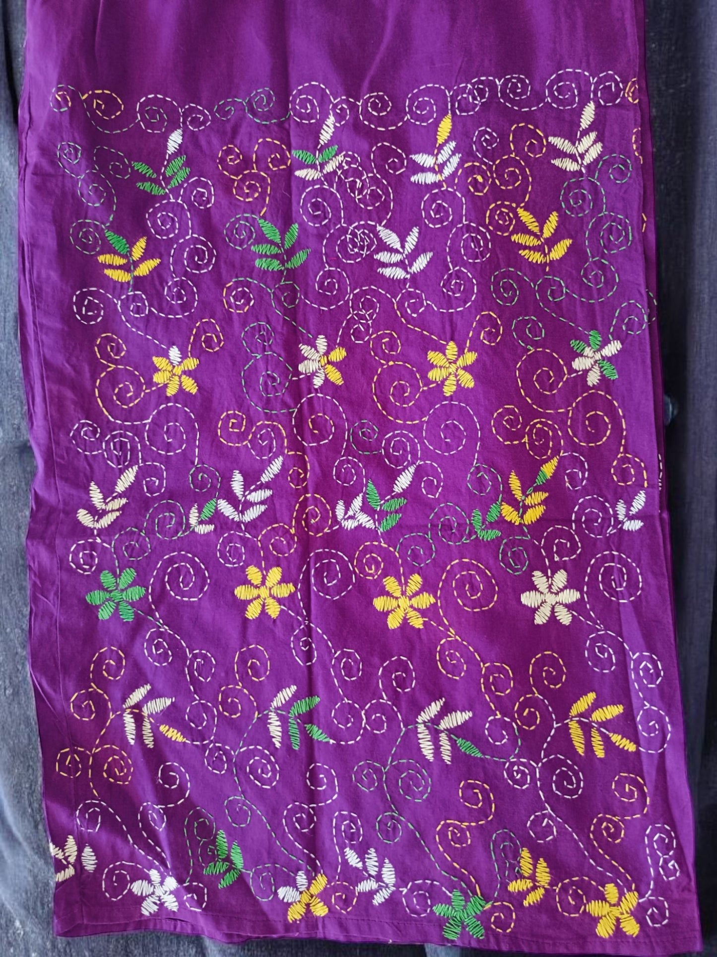 Pure Cotton Trendy Plazzos with Kantha Stitch