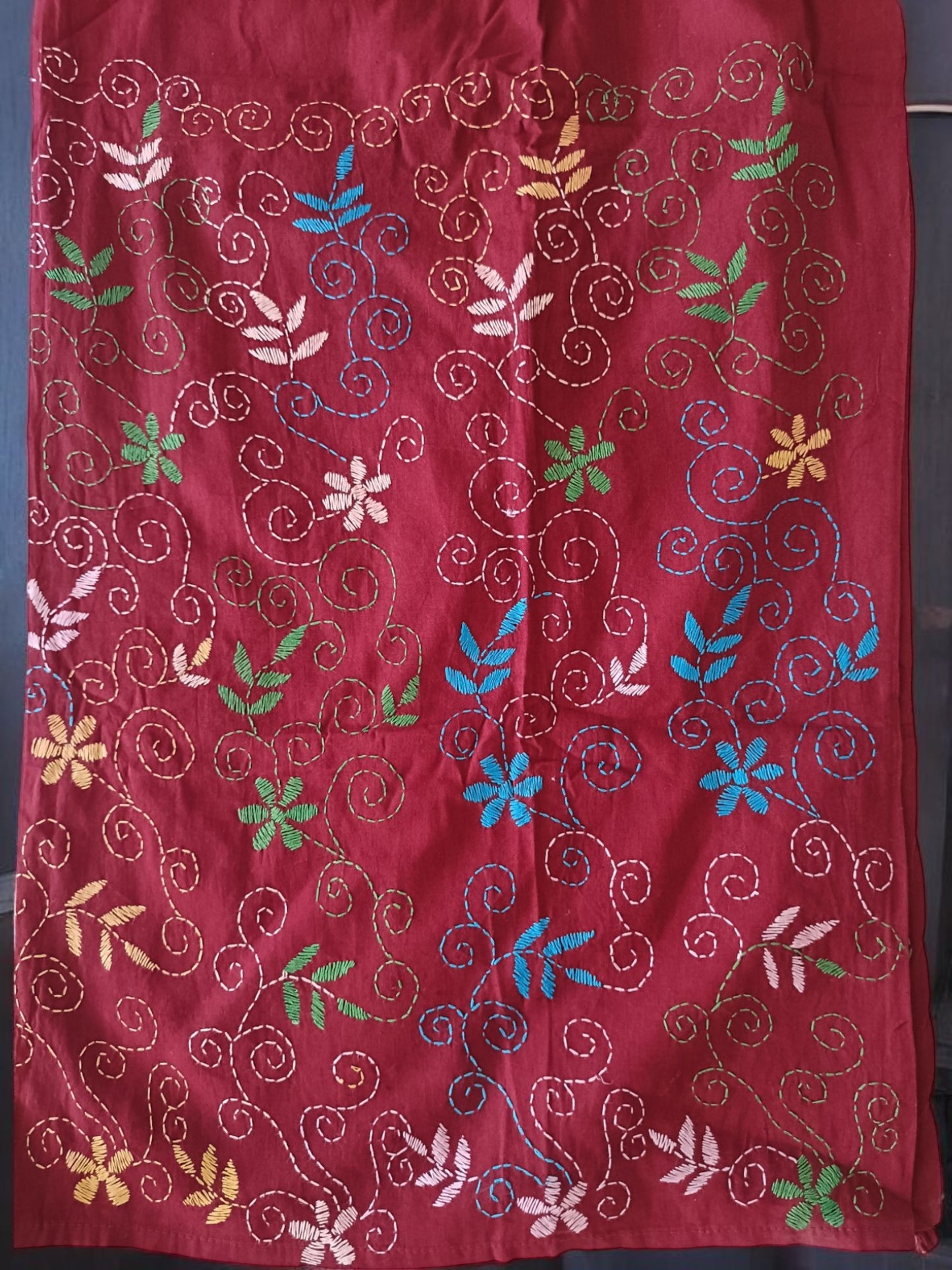 Pure Cotton Trendy Plazzos for Effortless Style with Kantha Stitch