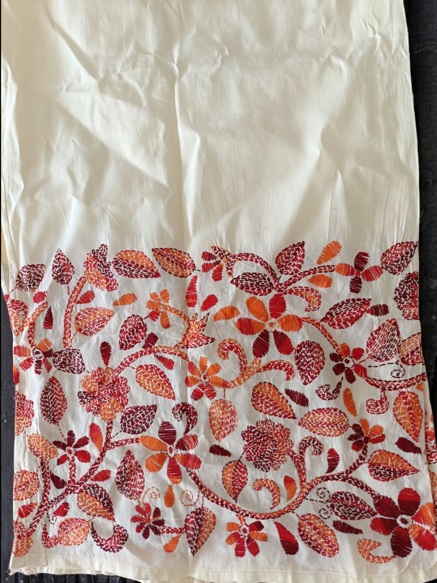 Pure Cotton Trendy Plazzos with Kantha Stitch