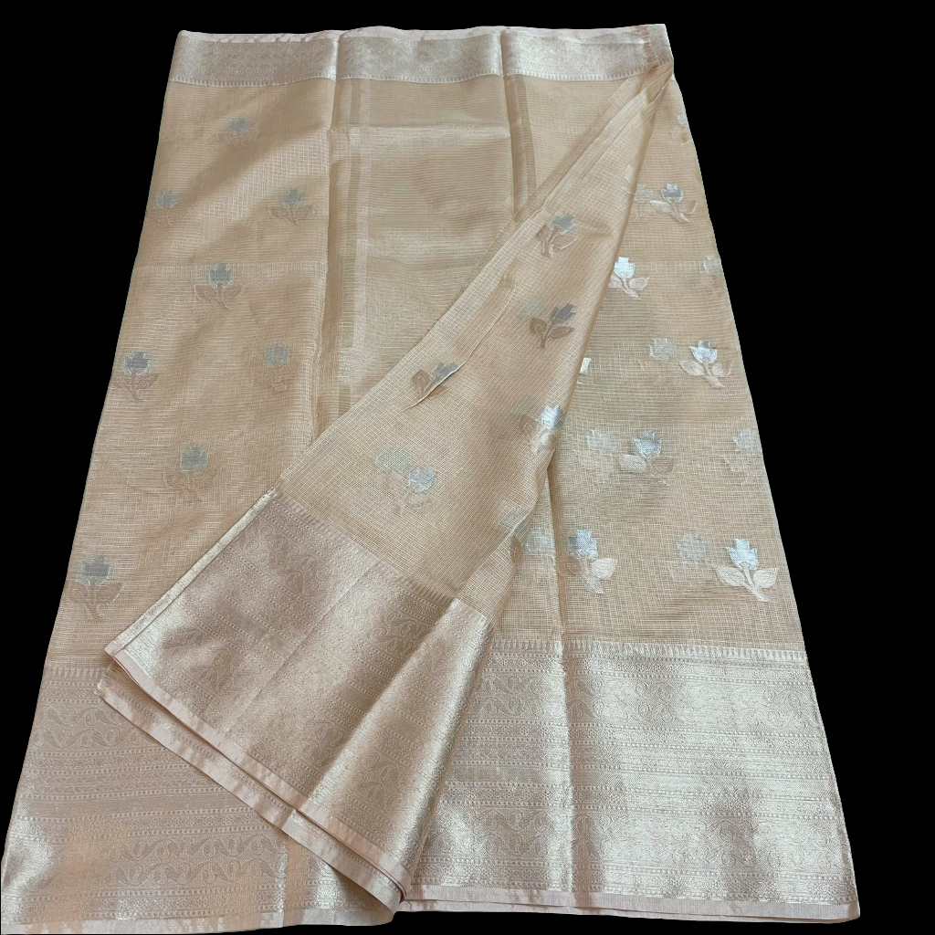 कांचनलता - Gorgeous Kota Doria Saree with Heavy Zari Work