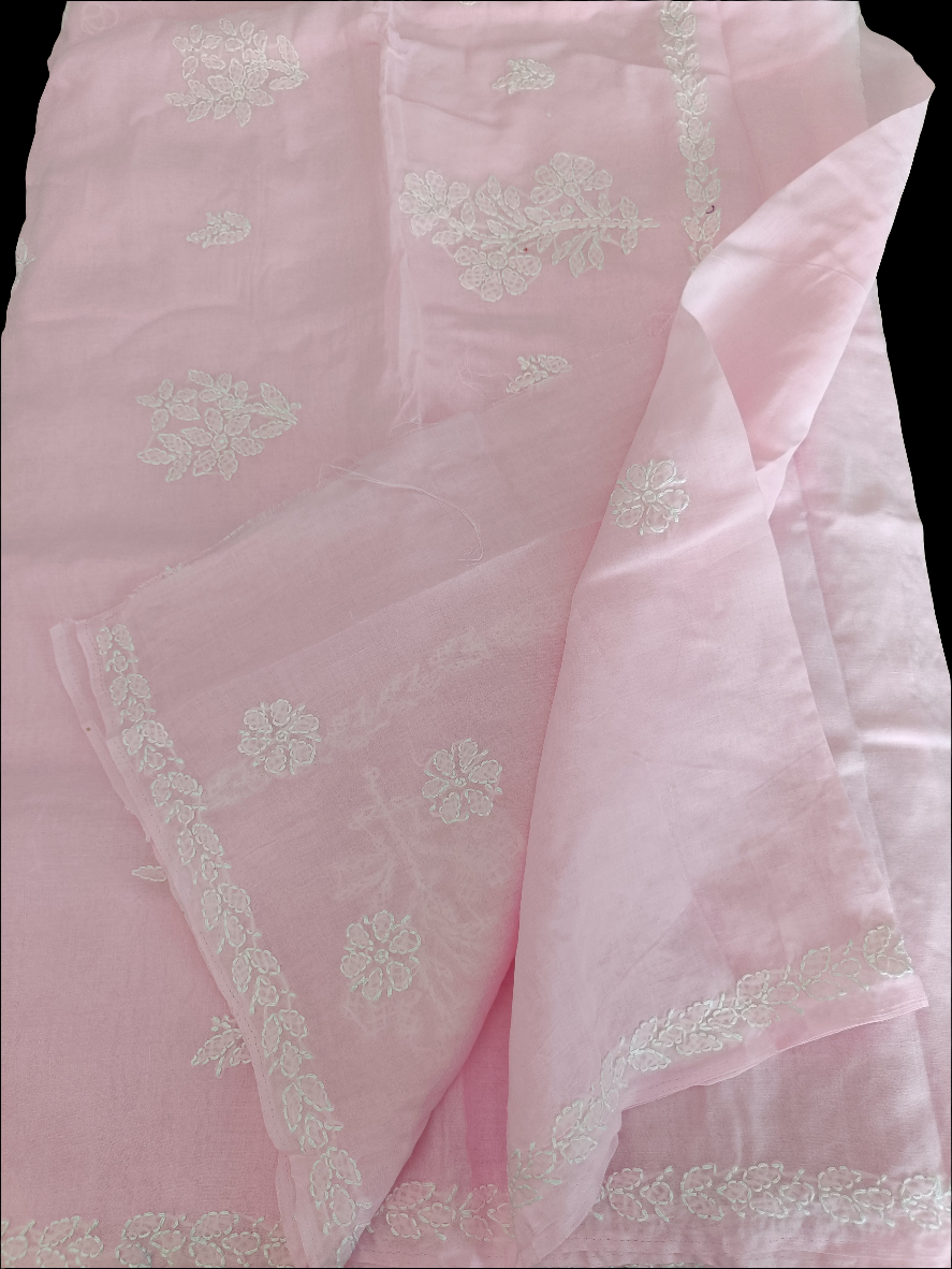 दामिनी - Chikankari Cotton Saree