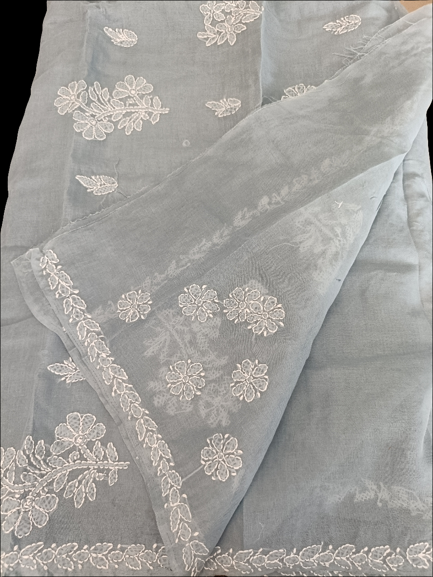 गंगा - Chikankari Cotton Saree