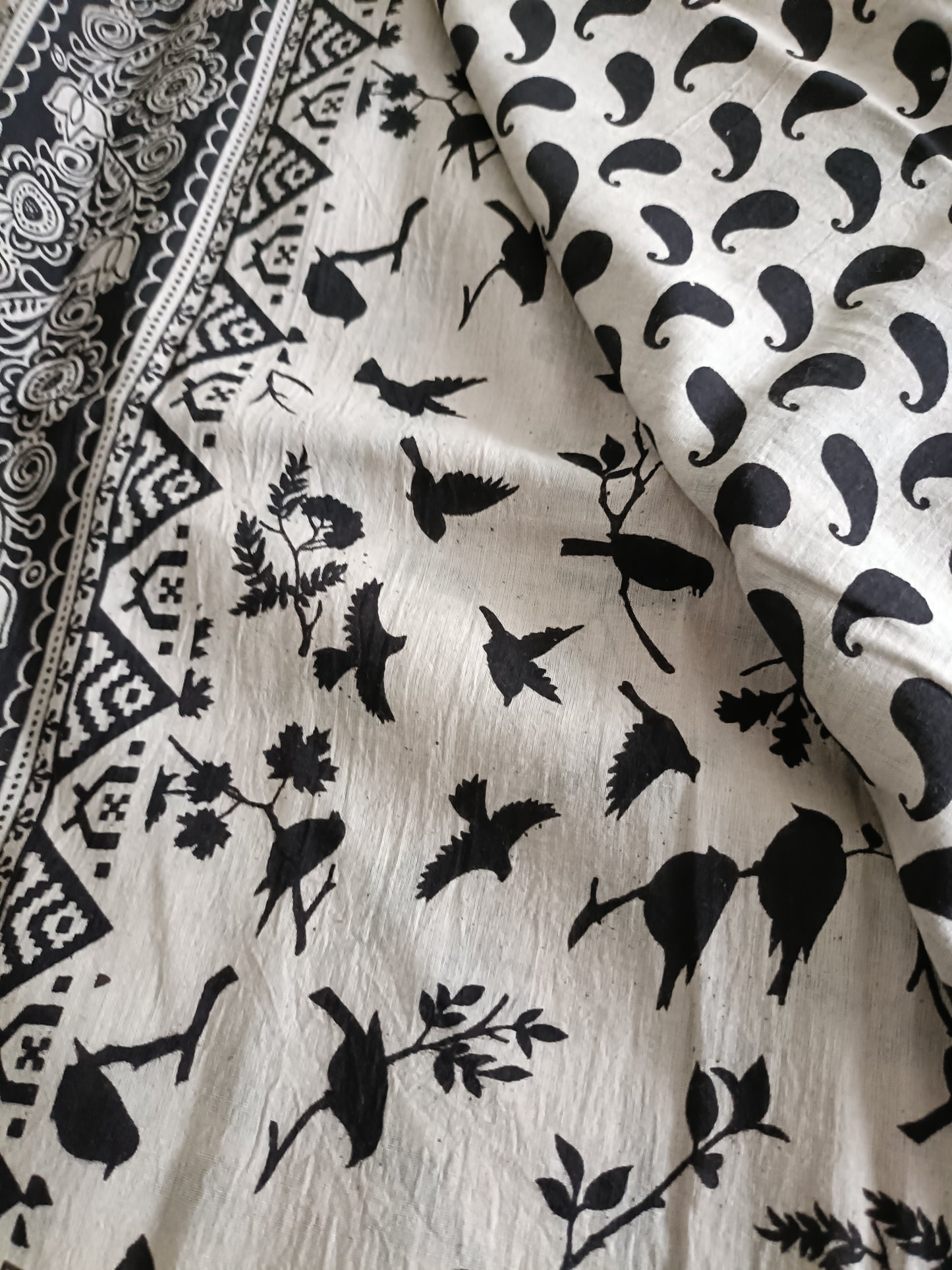 Handmade Kalamkari Mul Cotton Sarees