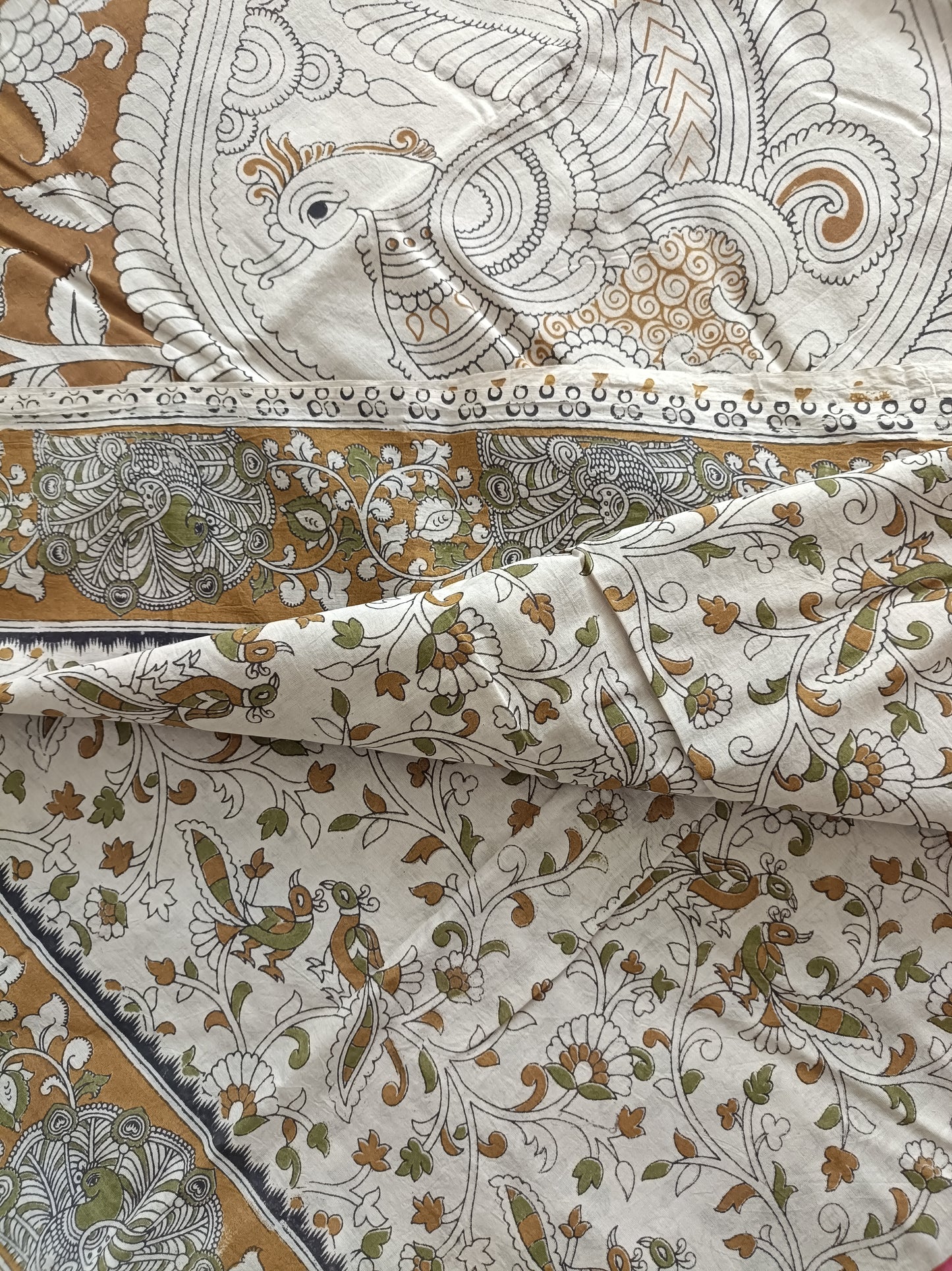 Handmade Kalamkari Mul Cotton Sarees