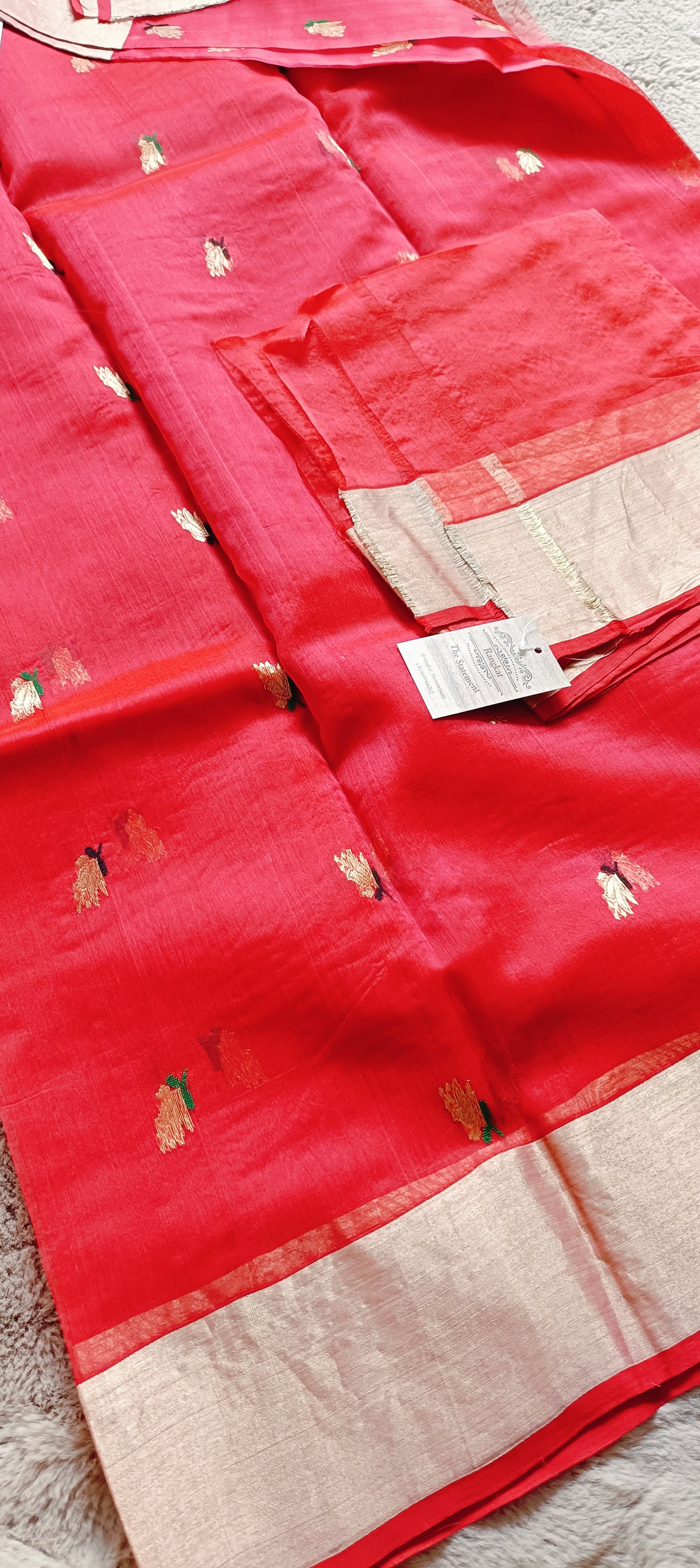 Pure Katan Chanderi Silk Saree