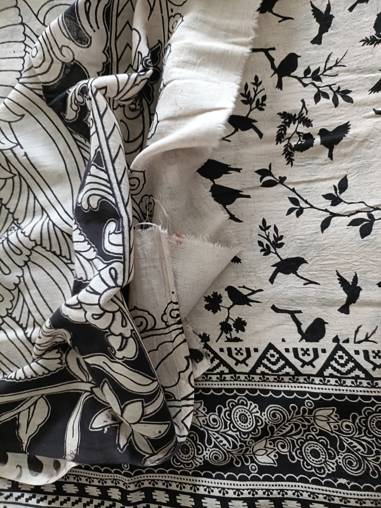 Handmade Kalamkari Mul Cotton Sarees