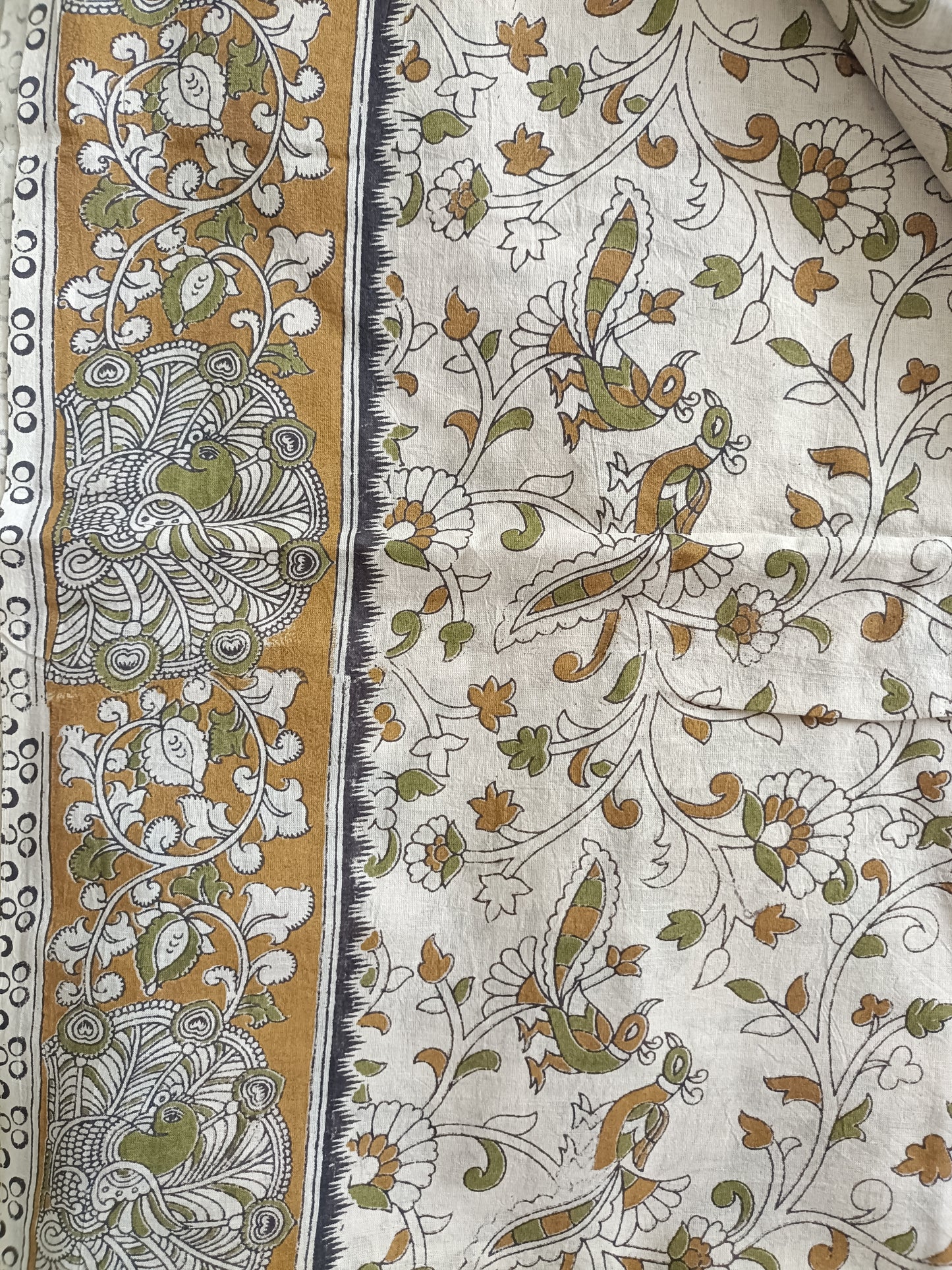 Handmade Kalamkari Mul Cotton Sarees