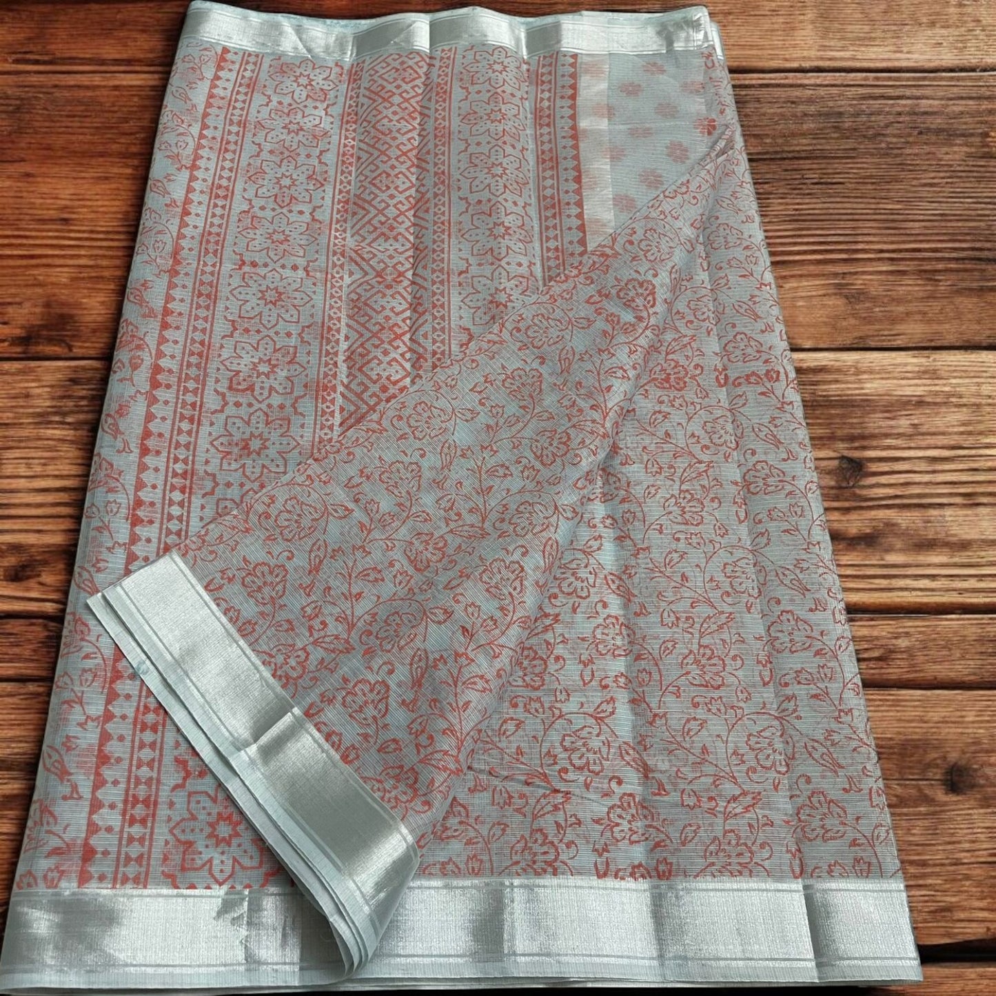 Kota Doria Prints Saree